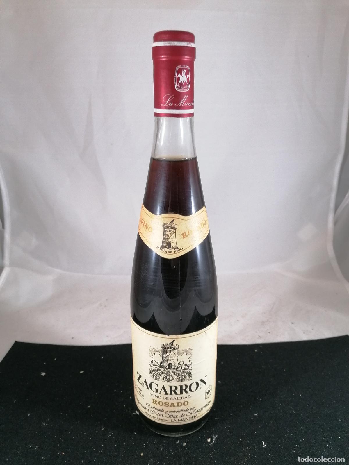 Sammlung von Weinen und Lik&ouml;ren: BOTELLA VINO ROSADO ZAGARRON COOPERATIVA MANJAVACAS MOTA DEL CUERVO LA MANCHA