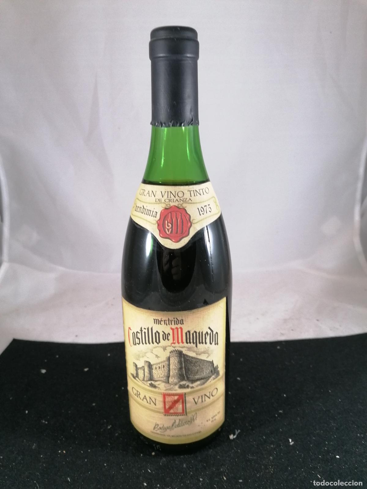 Collectionnisme de vins et liqueurs: BOTELLA VINO MENTRIDA CASTILLO DE MAQUEDA 1975 BODEGA VALDEORO VALMOJADO TOLEDO
