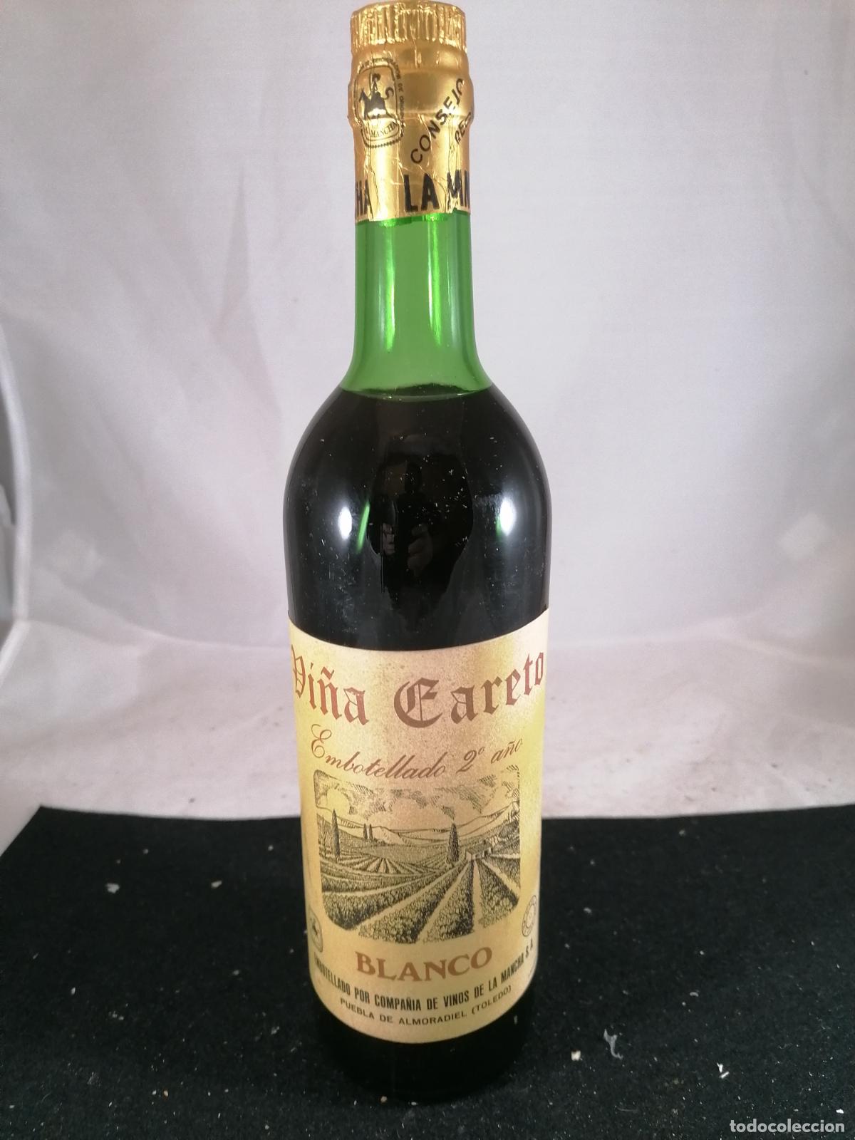 Collection of wines and liquors: BOTELLA VI&Ntilde;A CARETO BLANCO 2&ordm; A&Ntilde;O PUEBLA DE ALMORADIEL TOLEDO MANCHA