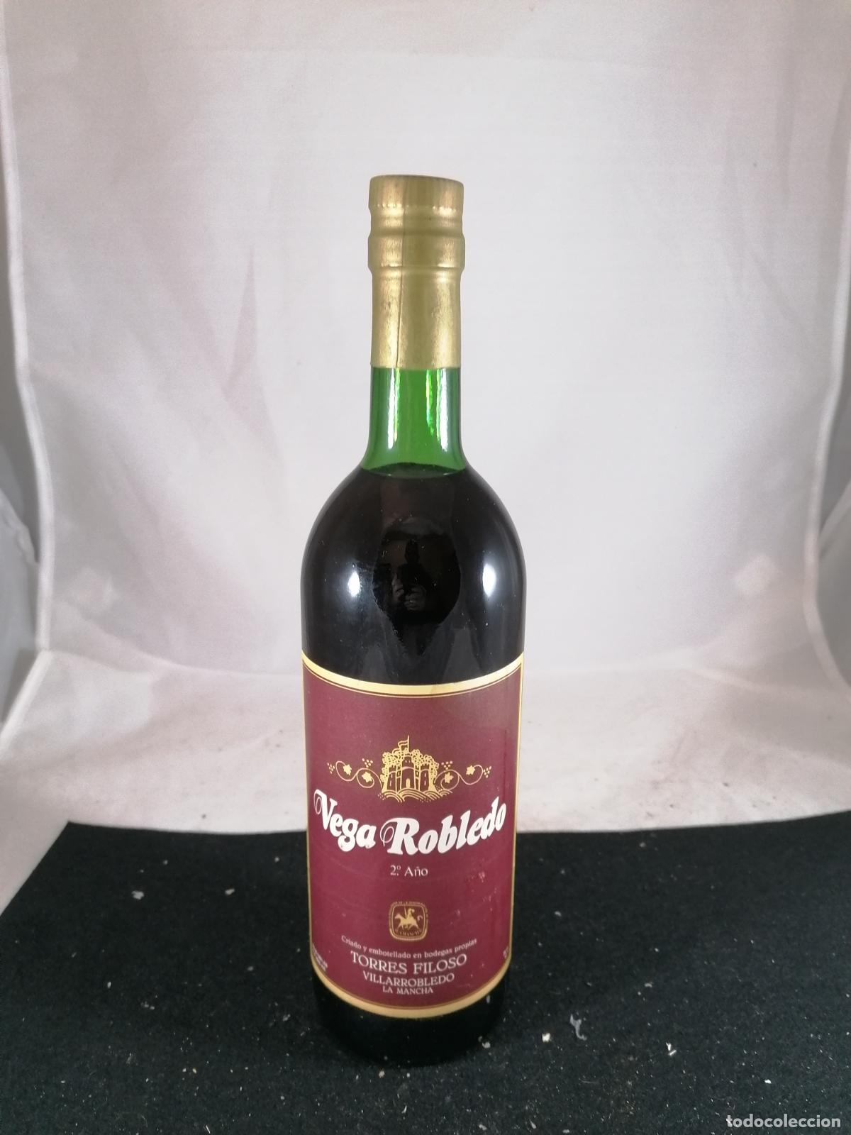 Collezionismo di vini e liquori: BOTELLA VINO VEGA ROBLEDO 2&ordm; A&Ntilde;O TORRES FILOSO VILLARROBLEDO LA MANCHA