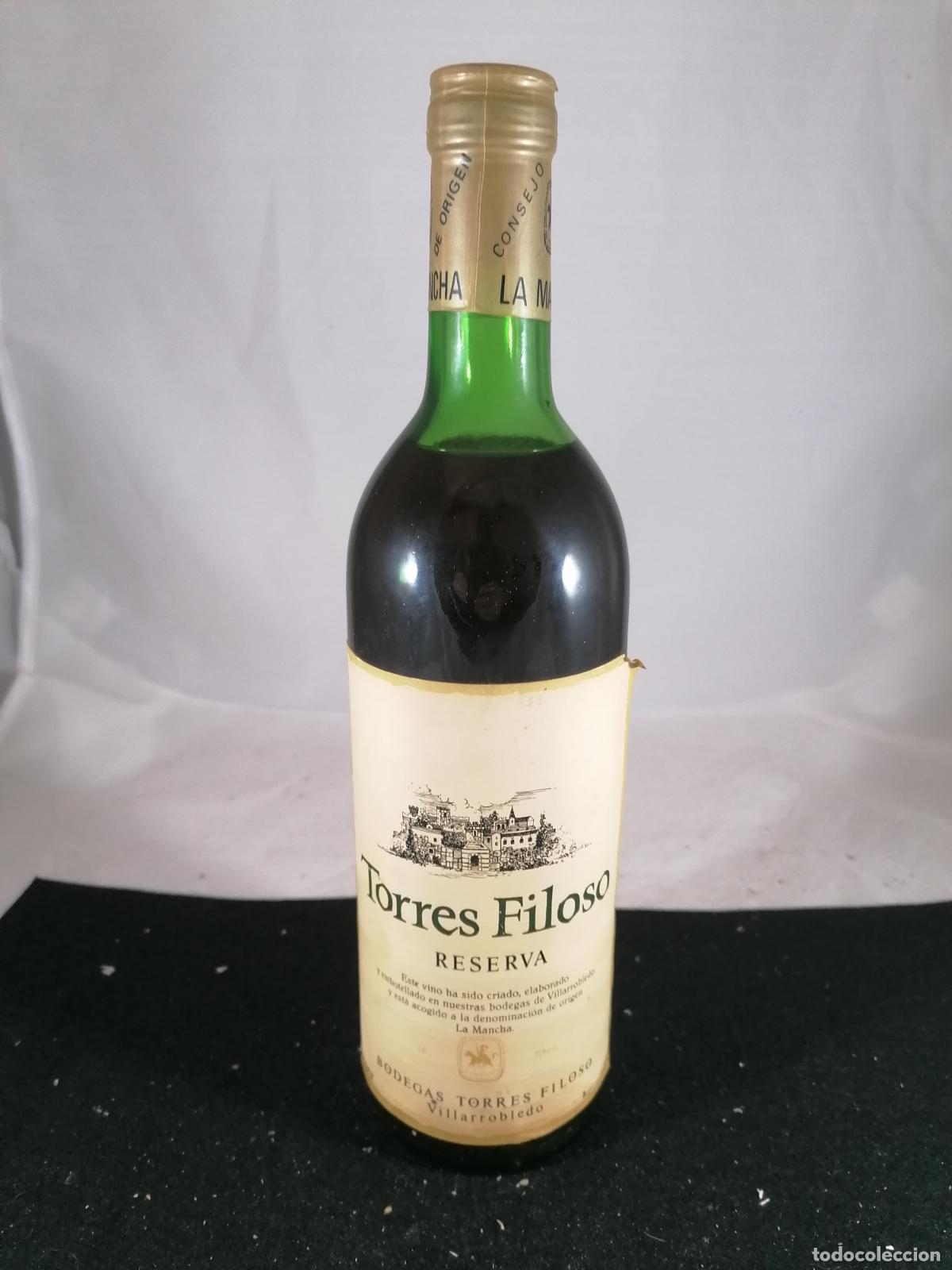 Collezionismo di vini e liquori: BOTELLA VINO TINTO RESERVA BODEGAS TORRES FILOSO VILLARROBLEDO LA MANCHA