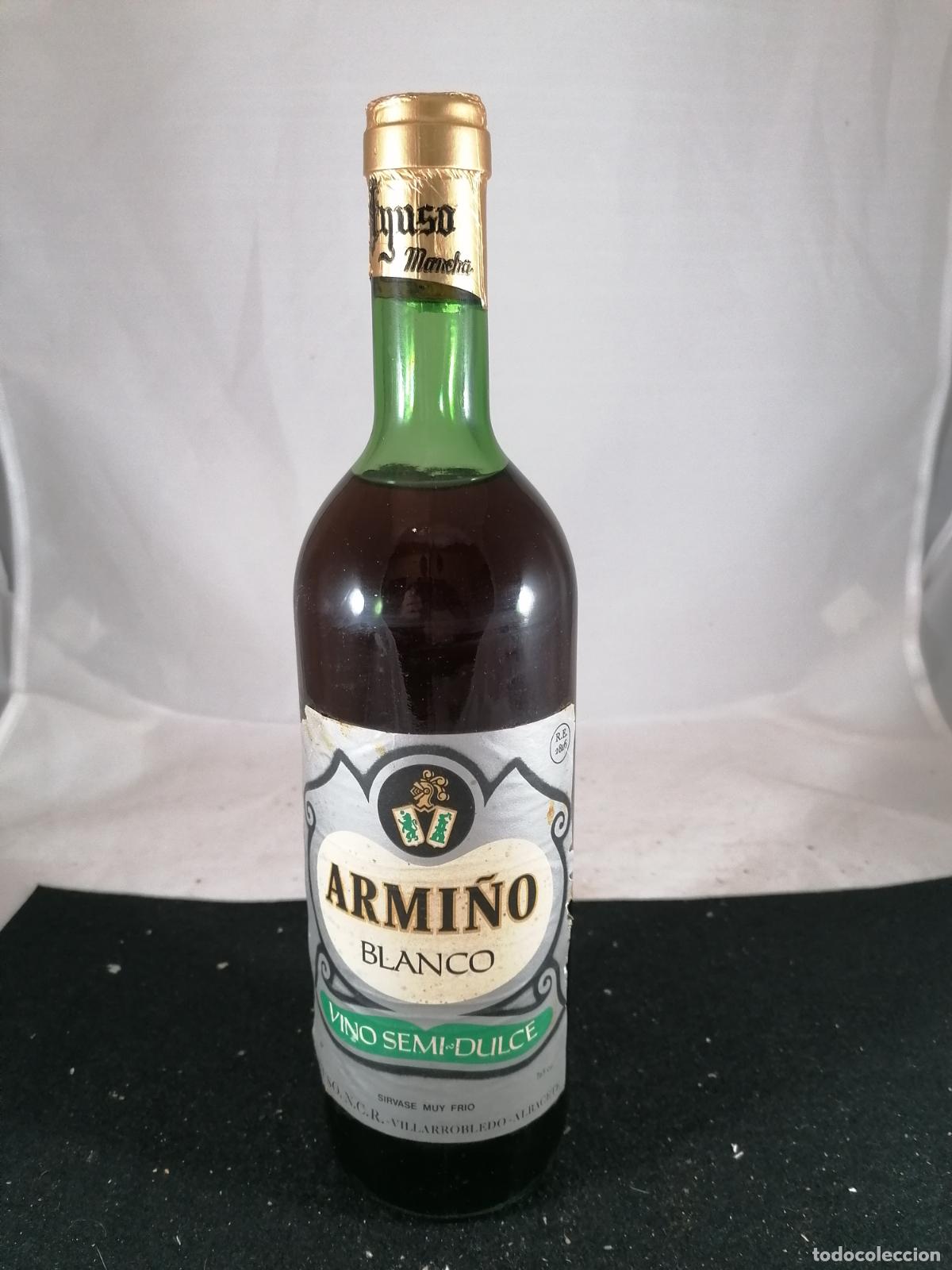 Sammlung von Weinen und Lik&ouml;ren: BOTELLA VINO ARMI&Ntilde;O BLANCO SEMI DULCE AYUSO VILLARROBLEDO LA MANCHA