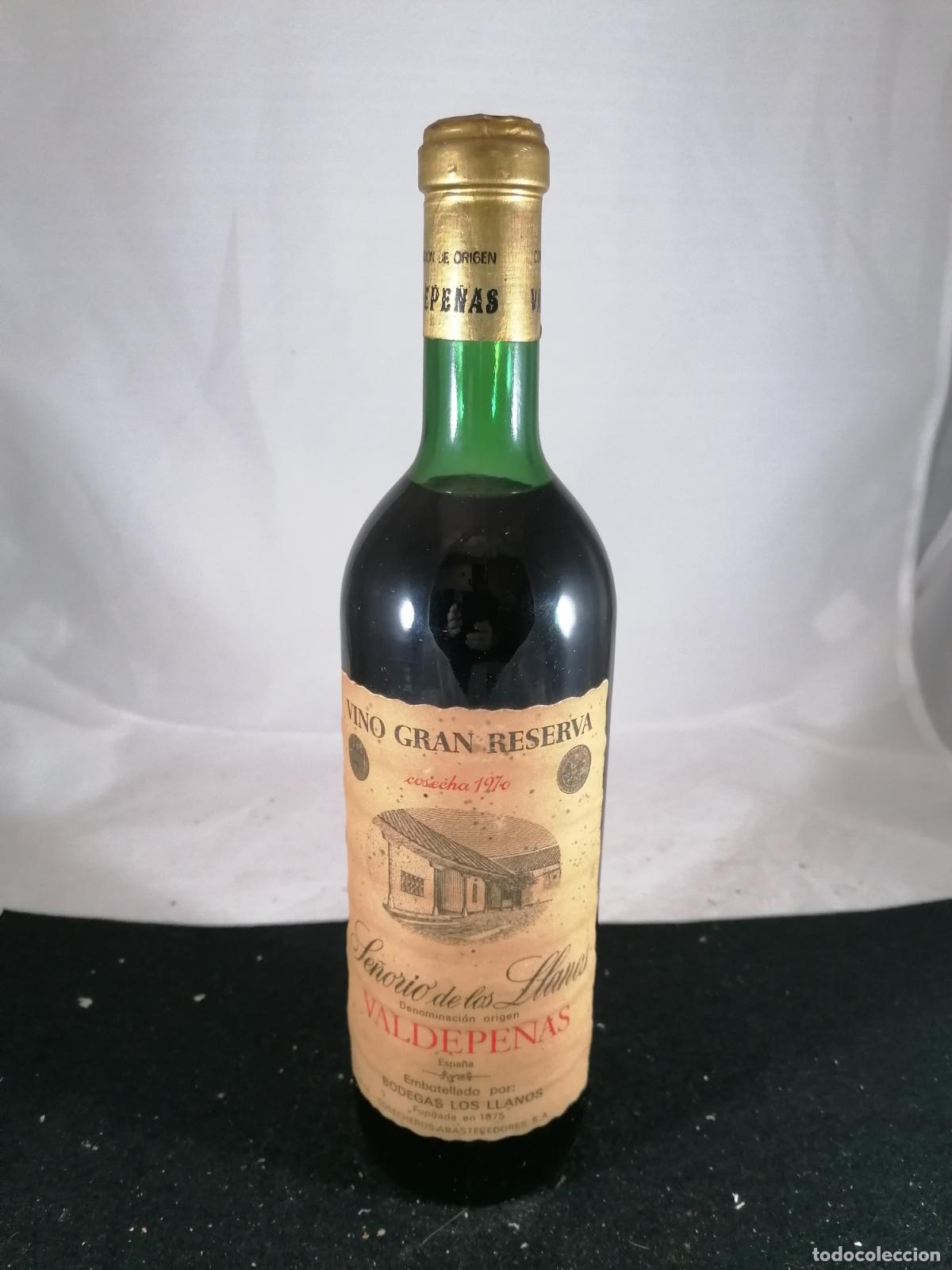 Sammlung von Weinen und Lik&ouml;ren: BOTELLA VINO GRAN RESERVA 1970 BODEGAS LOS LLANOS VALDEPE&Ntilde;AS