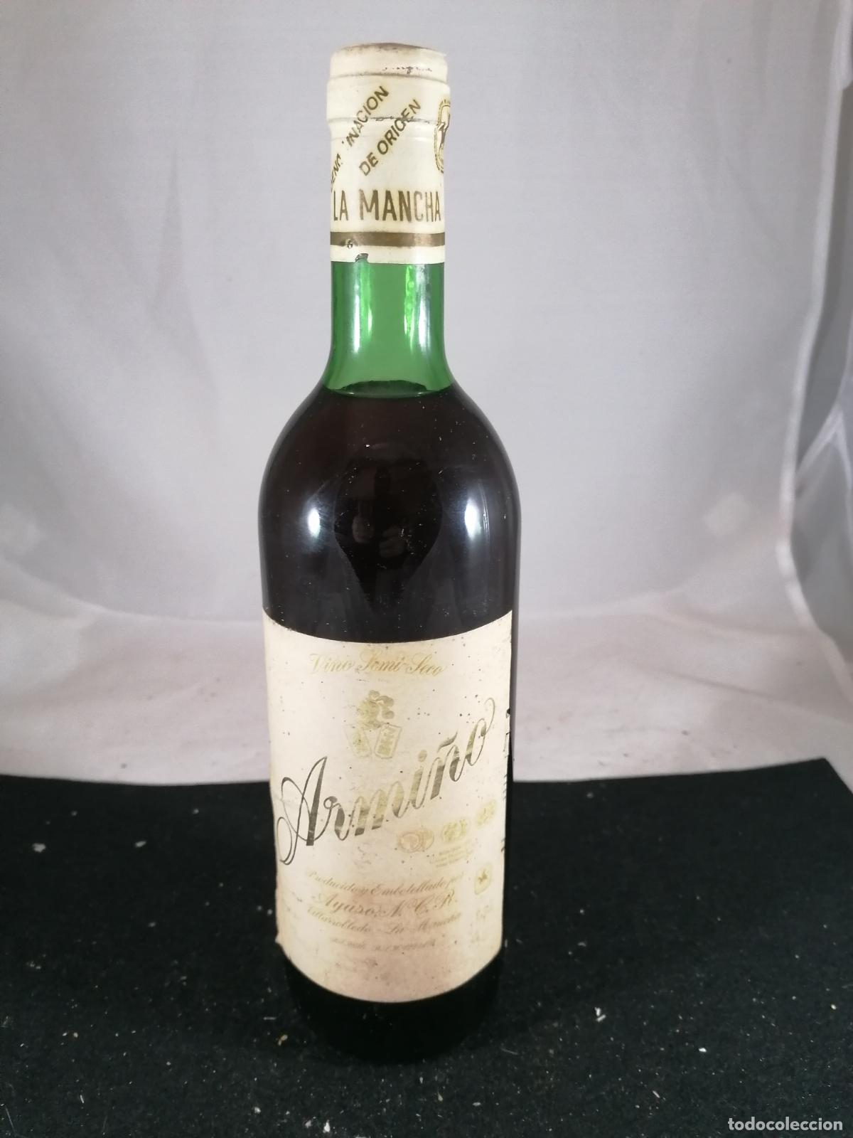 Collectionnisme de vins et liqueurs: BOTELLA VINO ARMI&Ntilde;O BLANCO SEMI SECO AYUSO VILLARROBLEDO LA MANCHA