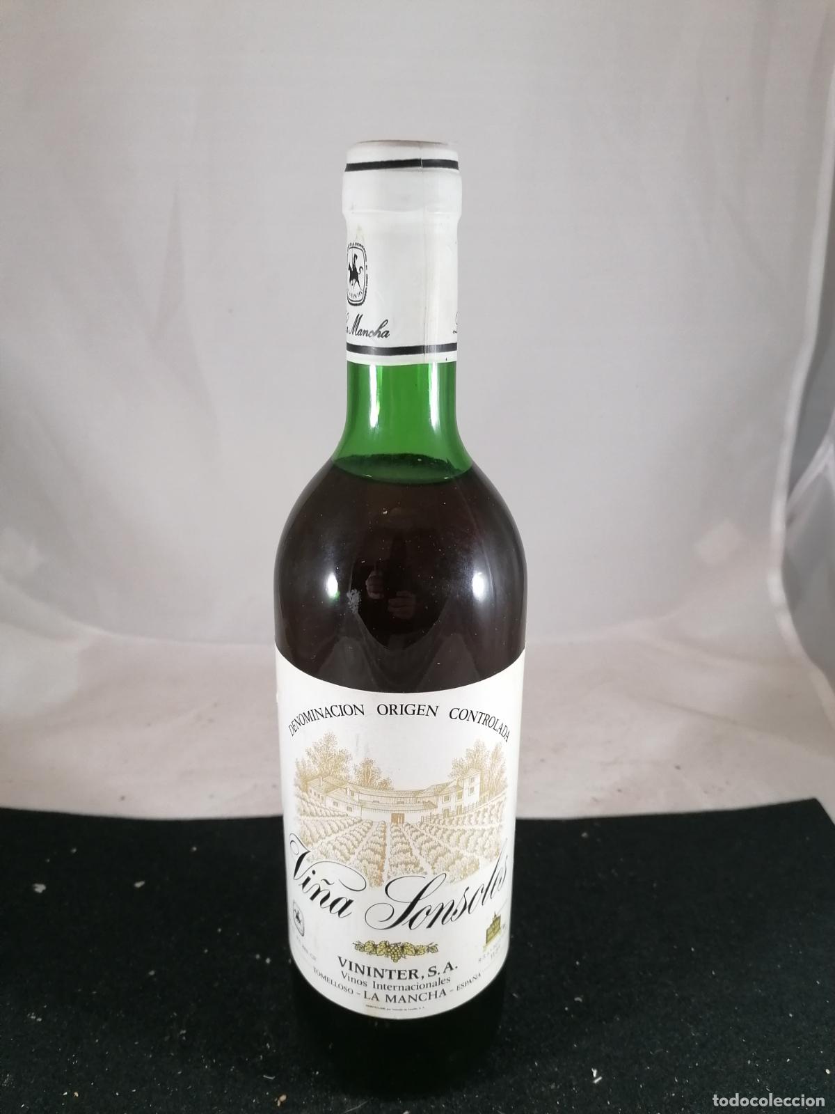 Collezionismo di vini e liquori: BOTELLA VINO VI&Ntilde;A SONSOLES VINOS INTERNACIONALES VININTER TOMELLOSO LA MANCHA