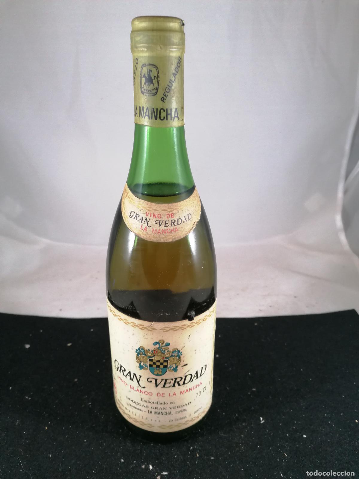 Sammlung von Weinen und Lik&ouml;ren: BOTELLA VINO BLANCO GRAN VERDAD BODEGAS GRAN VERDAD MANZANARES LA MANCHA