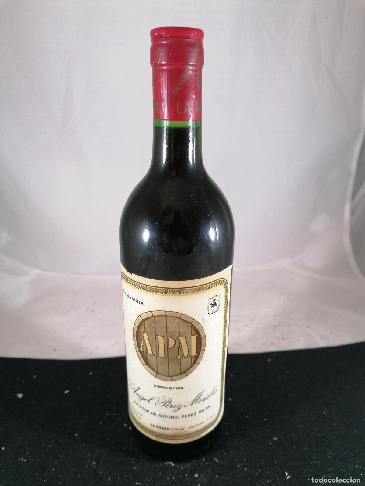 Collezionismo di vini e liquori: BOTELLA VINO ANGEL PEREZ MORALES LA SOLANA LA MANCHA