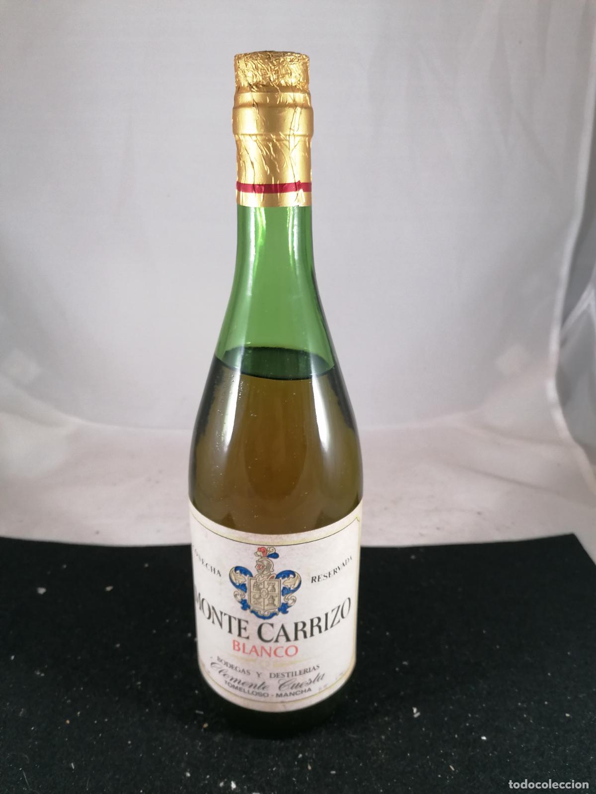 Collection of wines and liquors: BOTELLA VINO BLANCO MONTE COSECHA RESERVADA CARRIZO CLEMENTE CUESTA TOMELLOSO LA MANCHA