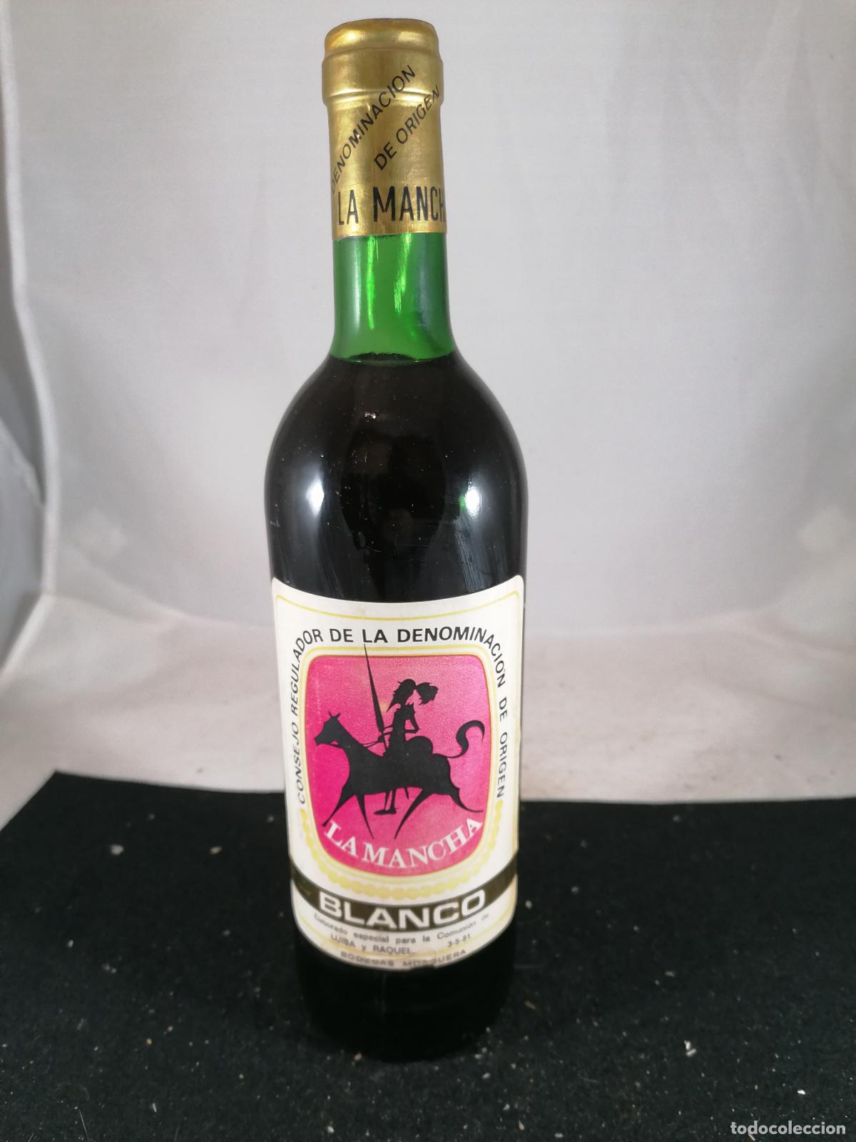 Sammlung von Weinen und Lik&ouml;ren: BOTELLA VINO BLANCO PARA COMUNION BODEGAS MOSQUERA VILLANUEVA DE ALCARDETE LA MANCHA