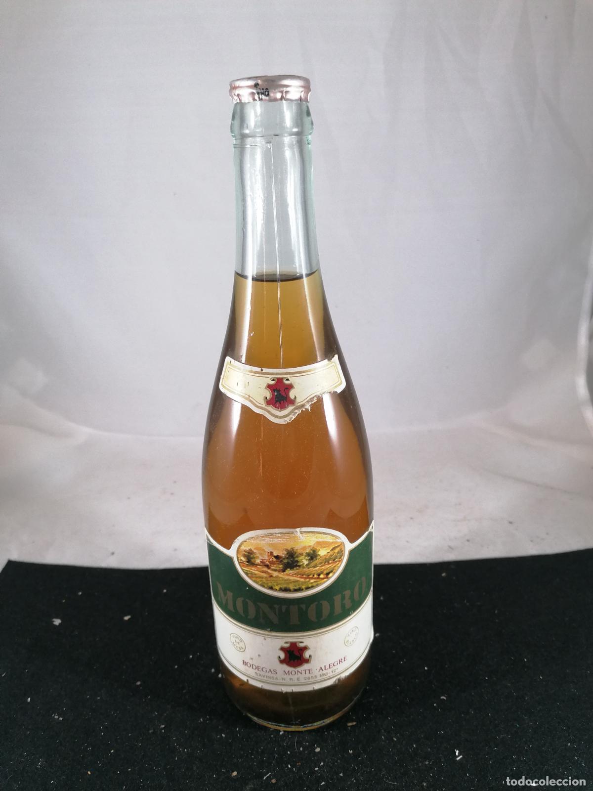 Collection of wines and liquors: BOTELLA VINO BLANCO DE MESA MONTORO BODEGAS MONTE ALEGRE SAVINSA JUMILLA