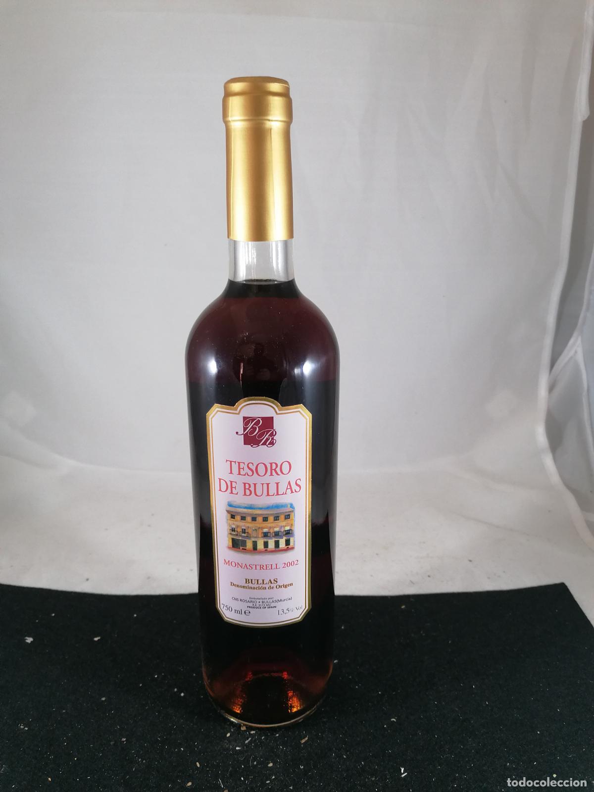 Collection of wines and liquors: BOTELLA VINO ROSADO TESORO DE BULLAS MONASTRELL 2002 BODEGAS ROSARIO BULLAS MURCIA