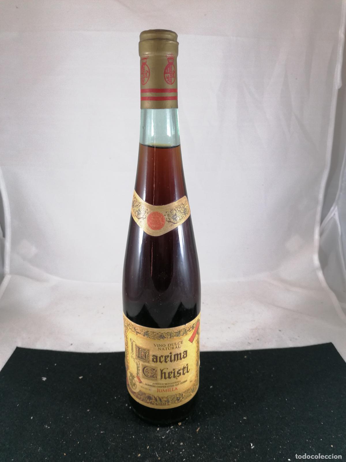 Sammlung von Weinen und Lik&ouml;ren: BOTELLA VINO DULCE NATURAL LACRIMA CHRISTI MONASTREL BODEGAS COOPERATIVAS SAN ISIDRO JUMILLA