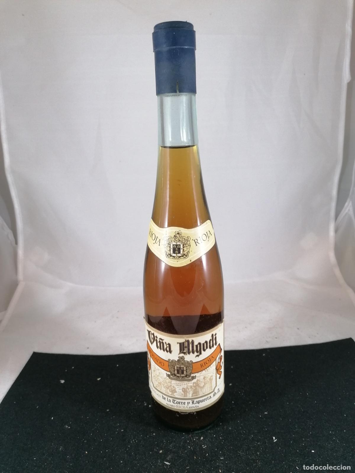 Sammlung von Weinen und Lik&ouml;ren: BOTELLA VINO VI&Ntilde;A ALGODI ROSADO BODEGAS DE LA TORRE Y LAPUERTA ALFARO RIOJA