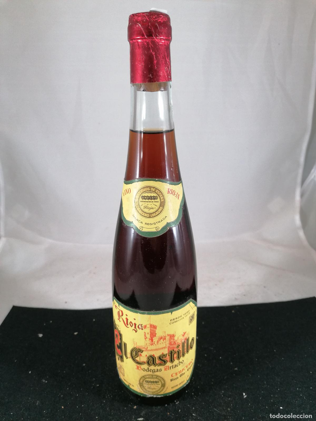 Collection of wines and liquors: BOTELLA VINO EL CASTILLO 1973 BODEGAS ARTACHO CENICERO RIOJA