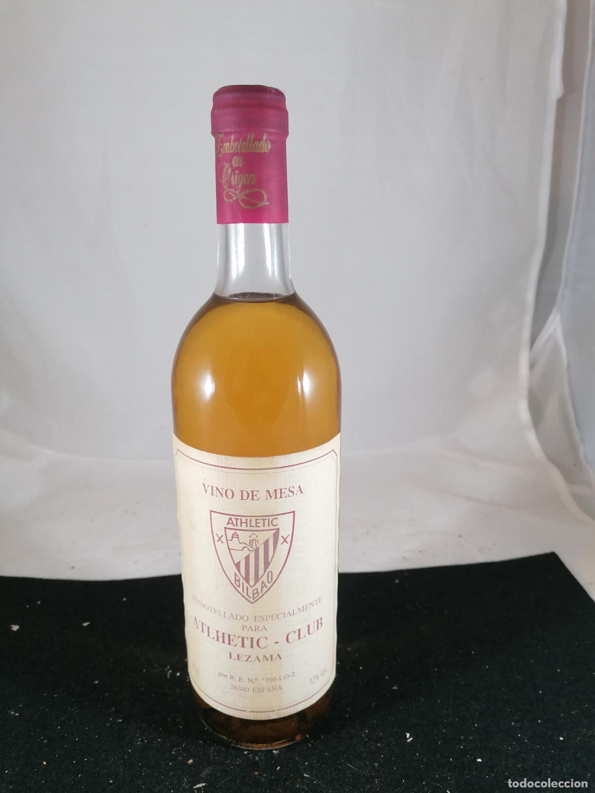 Collezionismo di vini e liquori: BOTELLA VINO DE MESA ESPECIAL PARA ATLHETIC CLUB BILBAO LEZAMA BODEGAS SAN ASENSIO RIOJA