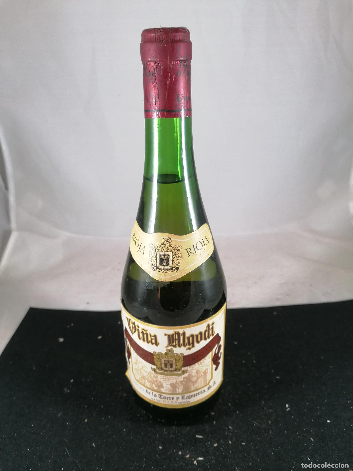 Sammlung von Weinen und Lik&ouml;ren: BOTELLA VINO VI&Ntilde;A ALGODI TINTO BODEGAS DE LA TORRE Y LAPUERTA ALFARO RIOJA