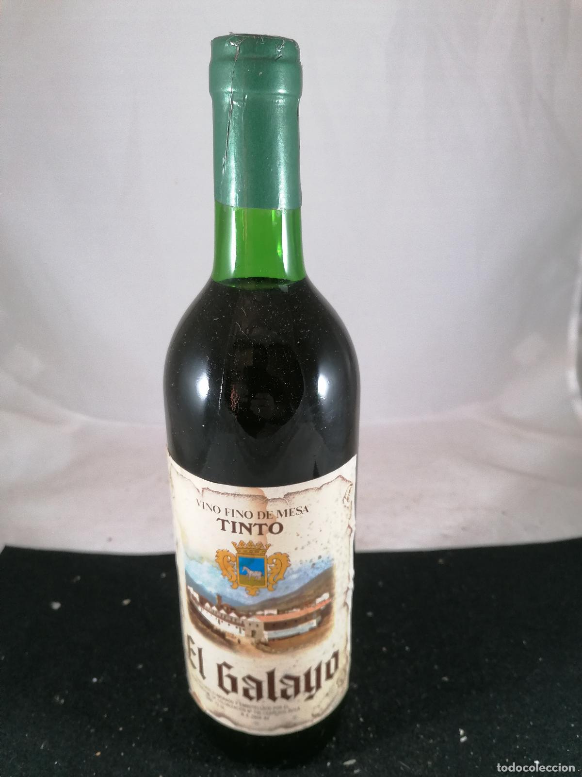 Collection of wines and liquors: BOTELLA VINO FINO TINTO EL GALAYO CEBREROS AVILA