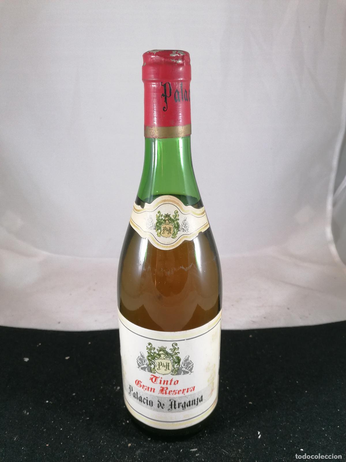 Collection of wines and liquors: BOTELLA VINO TINTO GRAN RESERVA PALACIO DE ARGANZA VILLAFRANCA DEL BIERZO LEON
