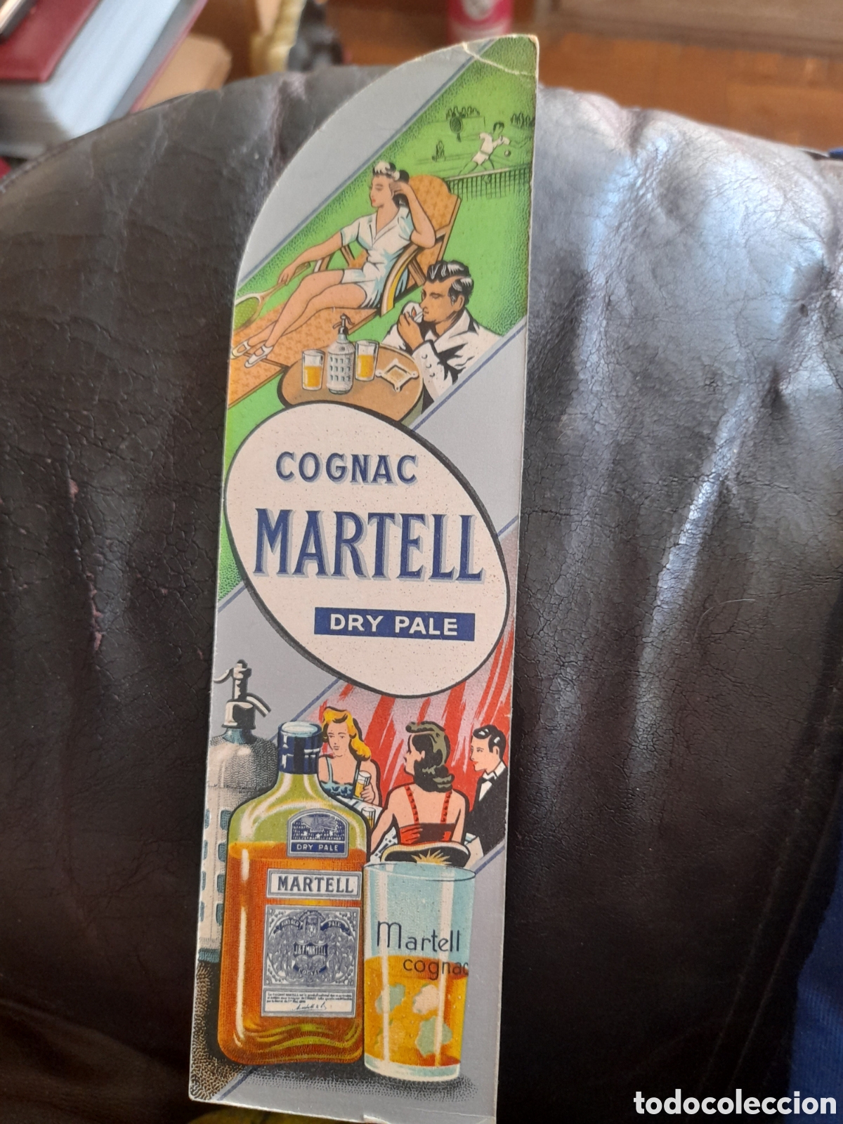 Coleccionismo de vinos y licores: Antiguo cart&oacute;n publicitario, Cognac Martell
