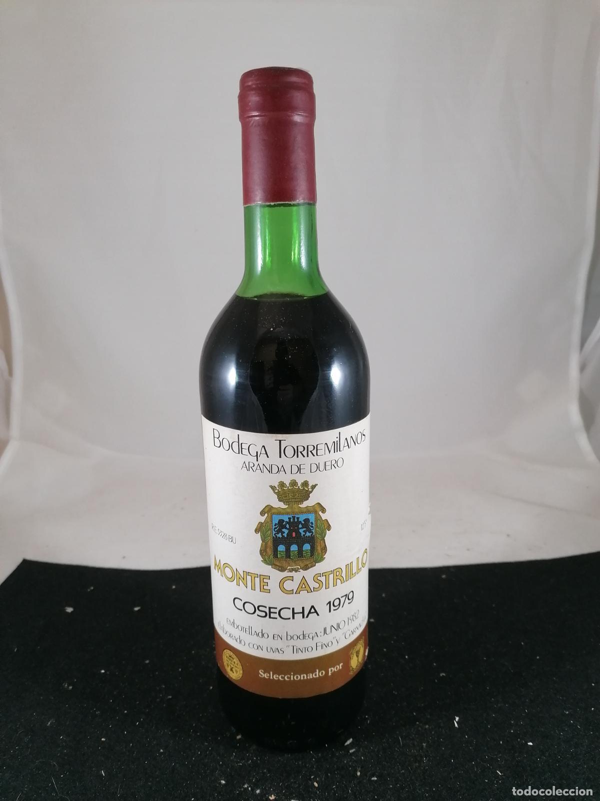 Sammlung von Weinen und Lik&ouml;ren: BOTELLA VINO TORREMILANOS ARANDA DE DUERO MONTE CASTRILLO 1979 VINOSELECCION BURGOS
