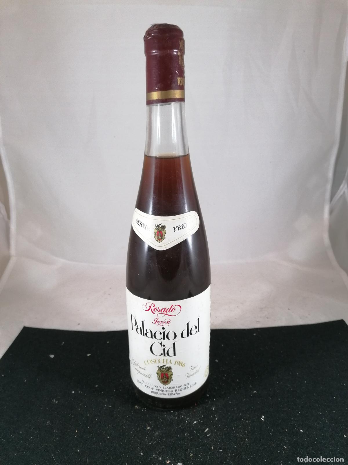 Sammlung von Weinen und Lik&ouml;ren: BOTELLA VINO ROSADO JOVEN PALACIO DEL CID 1986 REQUENA
