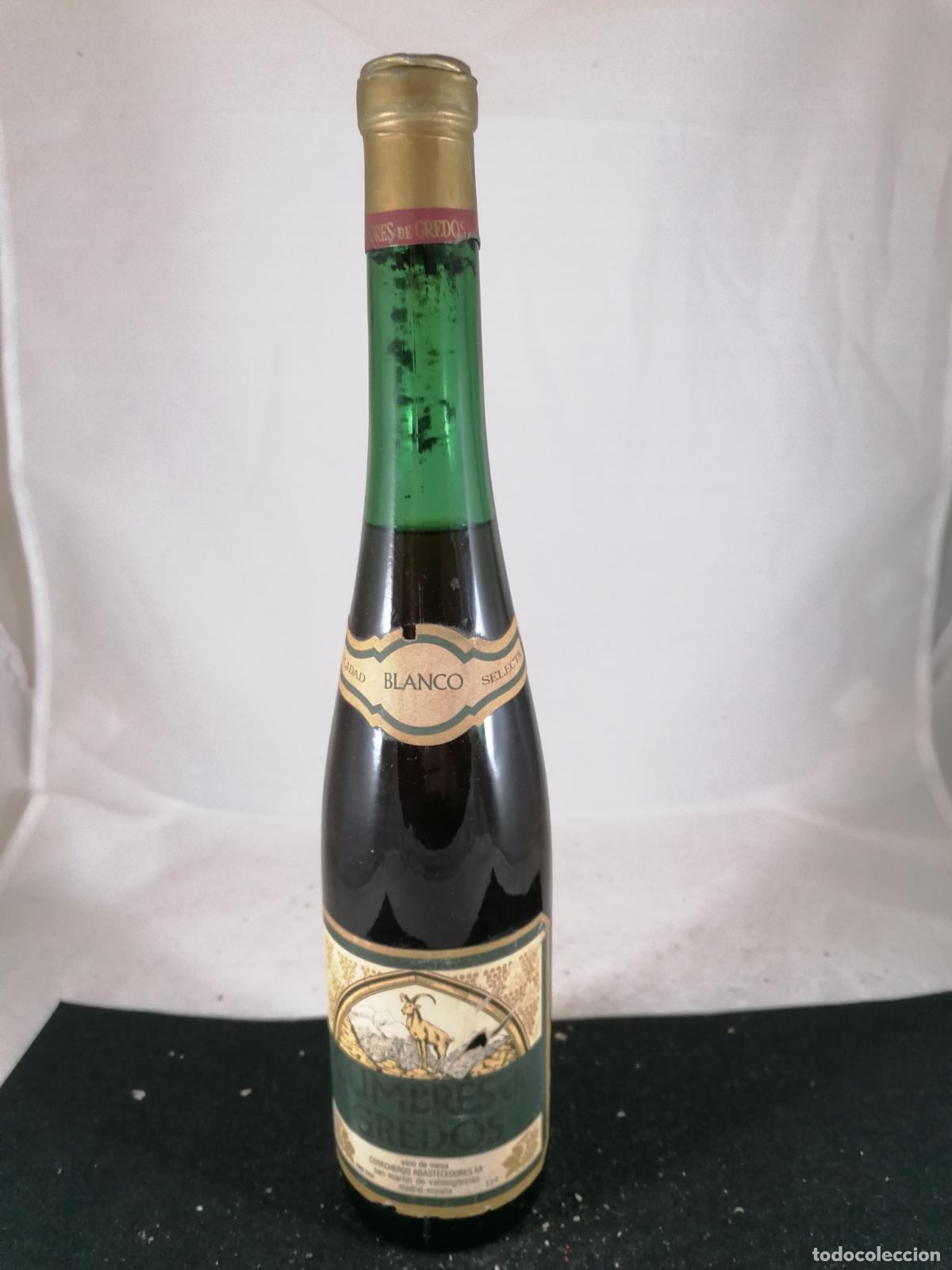 Coleccionismo de vinos y licores: BOTELLA VINO CUMBRES DE GREDOS BLANCO COSECHEROS SAN MARTIN DE VALDEIGLESIAS MADRID