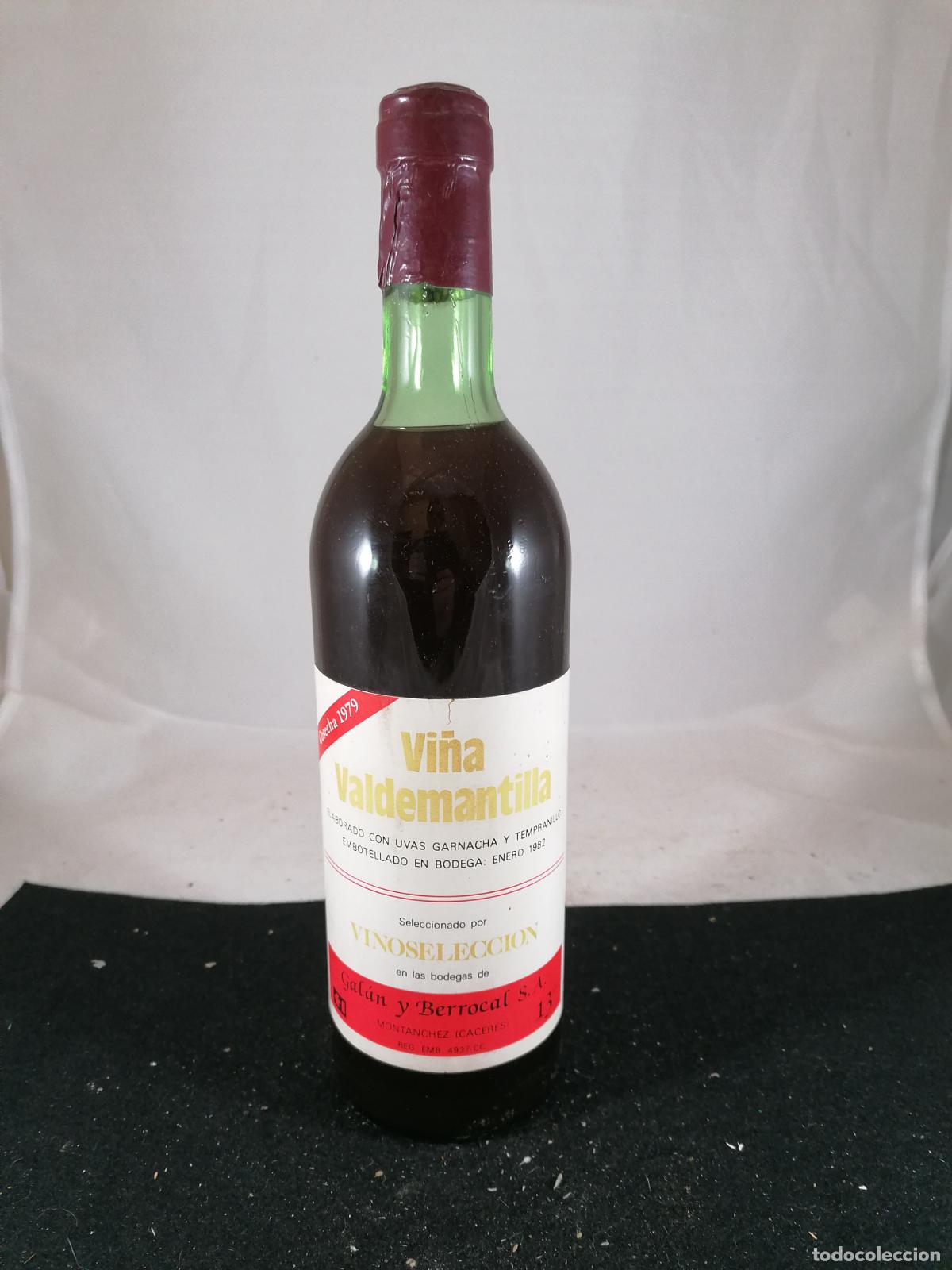 Sammlung von Weinen und Lik&ouml;ren: BOTELLA VINO VI&Ntilde;A VALDEMANTILLA 1979 GALAN Y BERROCAL VINOSELECCION CACERES