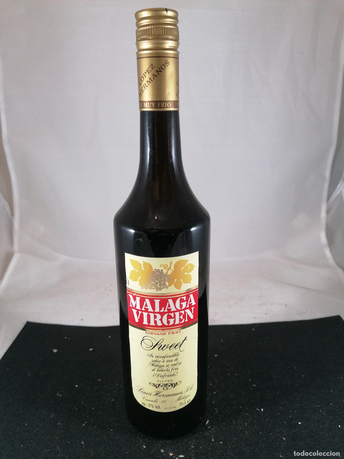 Collection of wines and liquors: BOTELLA VINO MALAGA VIRGEN SWEET LOPEZ HERMANOS MALAGA