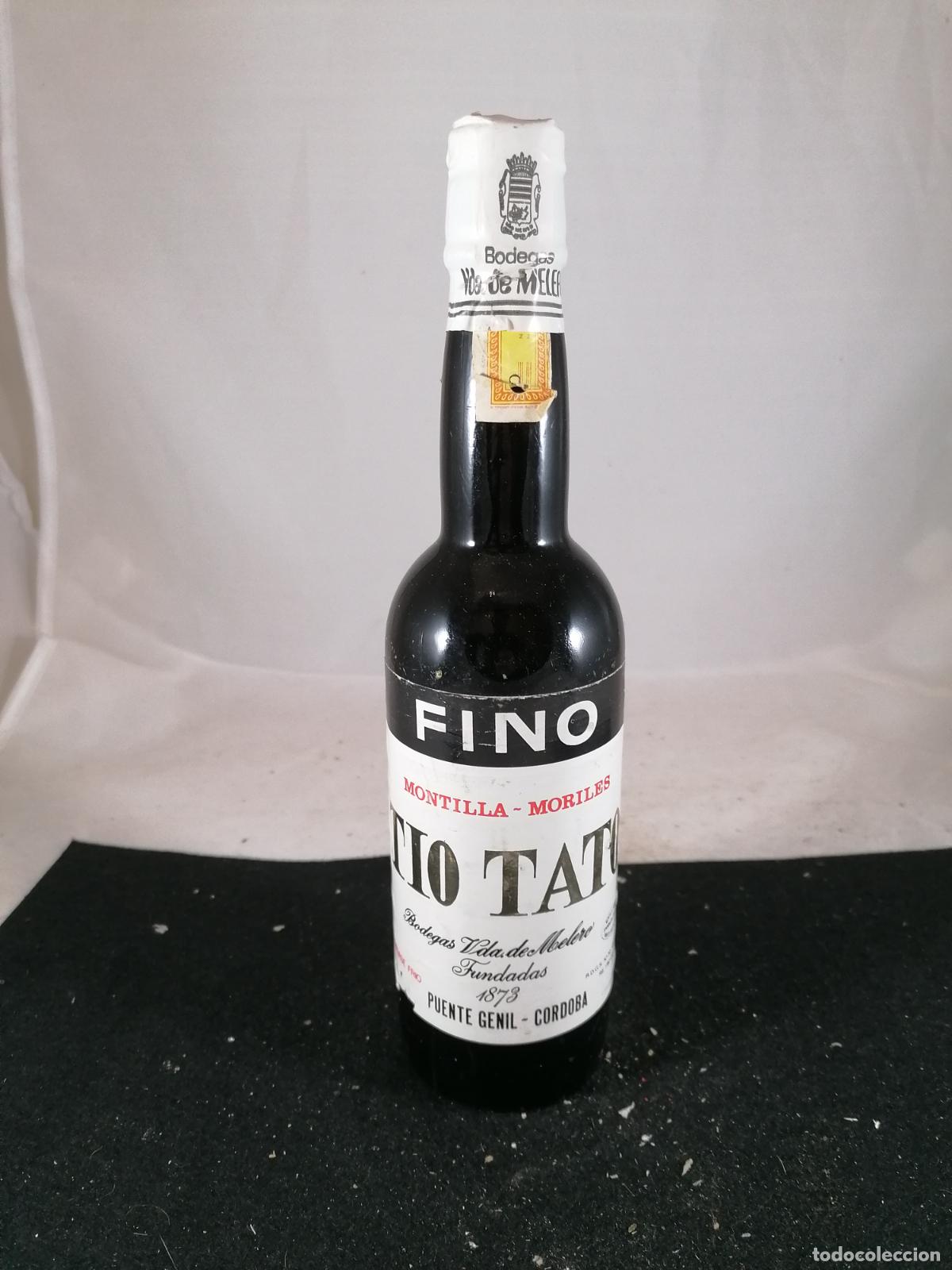 Collezionismo di vini e liquori: BOTELLA VINO FINO TIO TATO MONTILLA MORILES BODEGAS VDA DE MELERO PUENTE GENIL CORDOBA