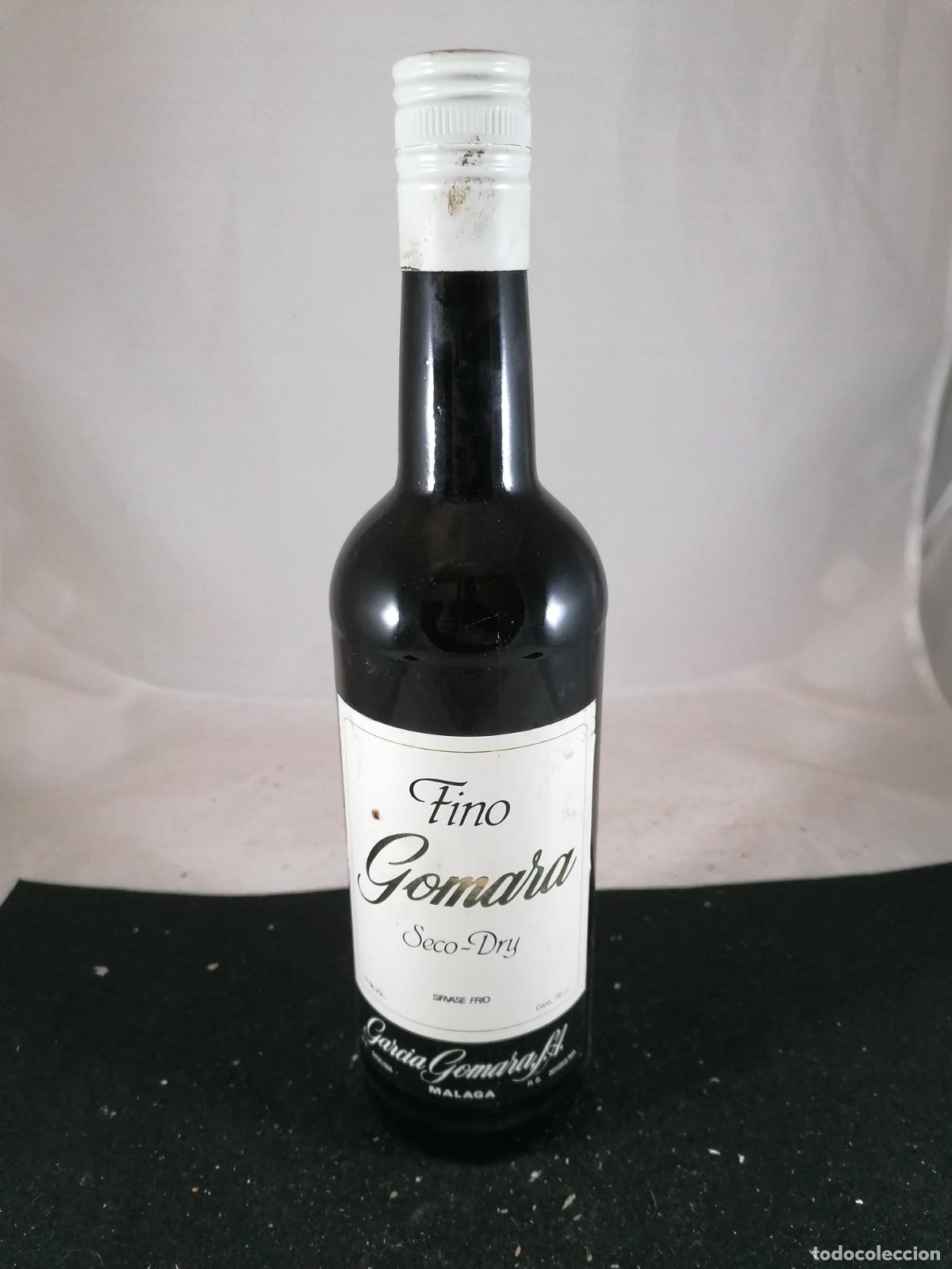 Collection of wines and liquors: BOTELLA VINO FINO GOMARA SECO DRY GARCIA GOMARA MALAGA