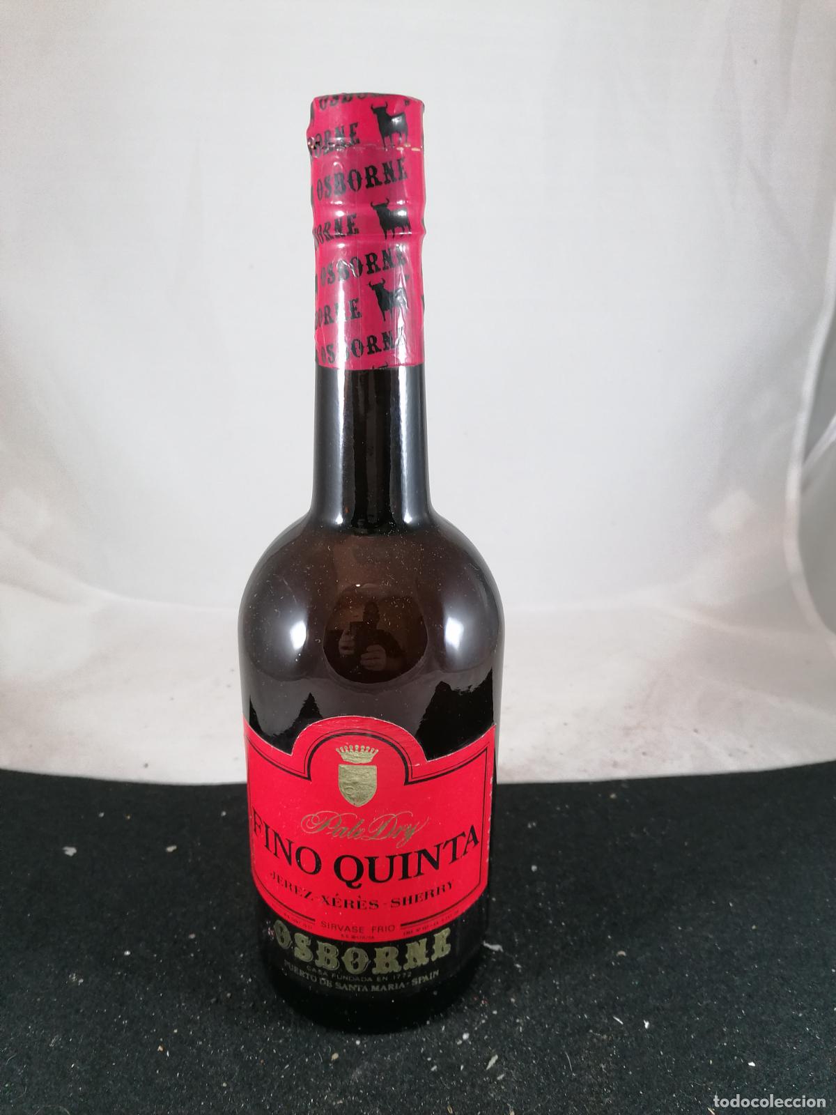 Sammlung von Weinen und Lik&ouml;ren: BOTELLA FINO QUINTA JEREZ SHERRY PALE DRY OSBORNE PUERTO DE SANTA MARIA