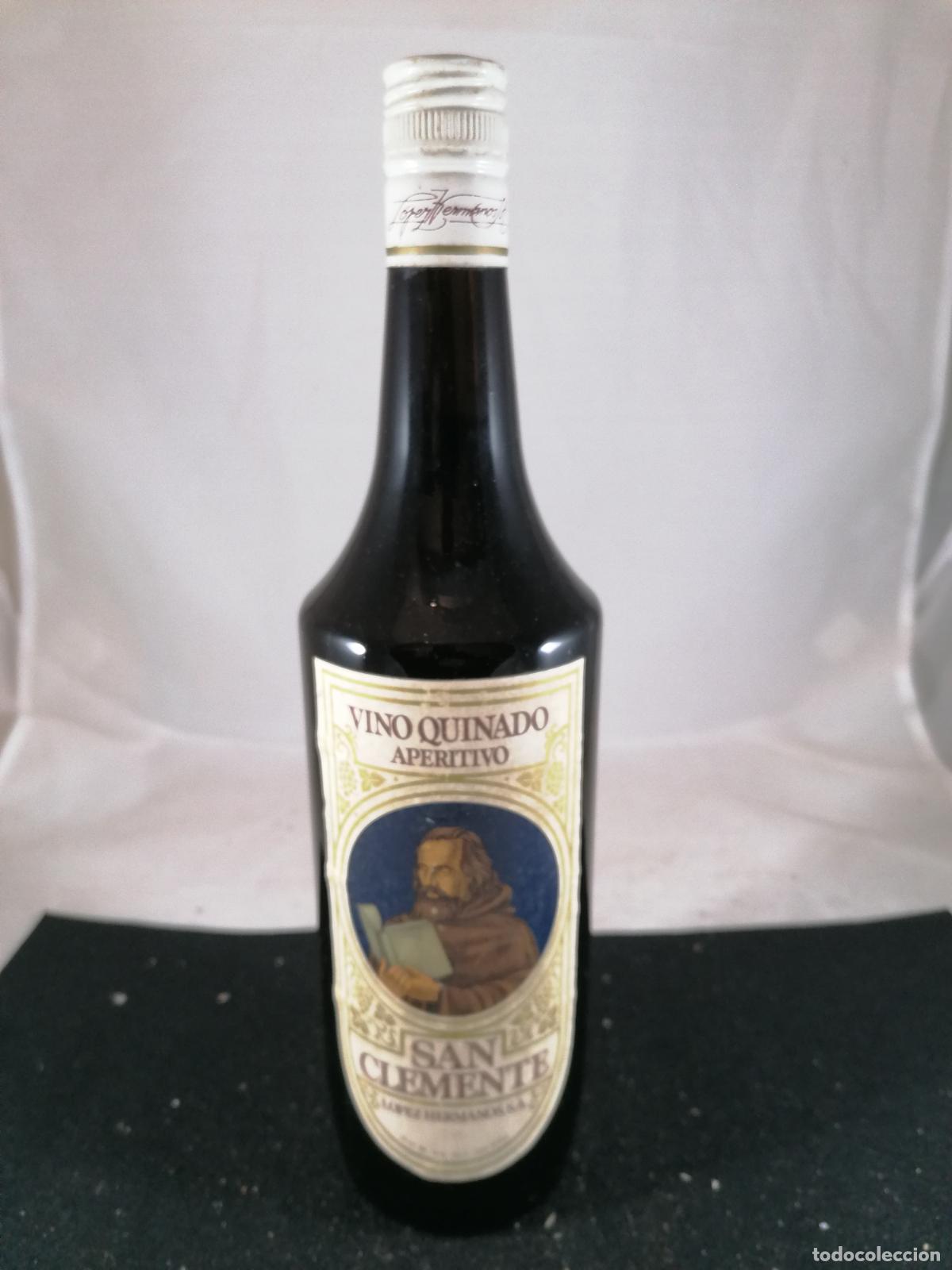 Collection of wines and liquors: BOTELLA VINO QUINADO APERITIVO SAN CLEMENTE LOPEZ HERMANOS MALAGA