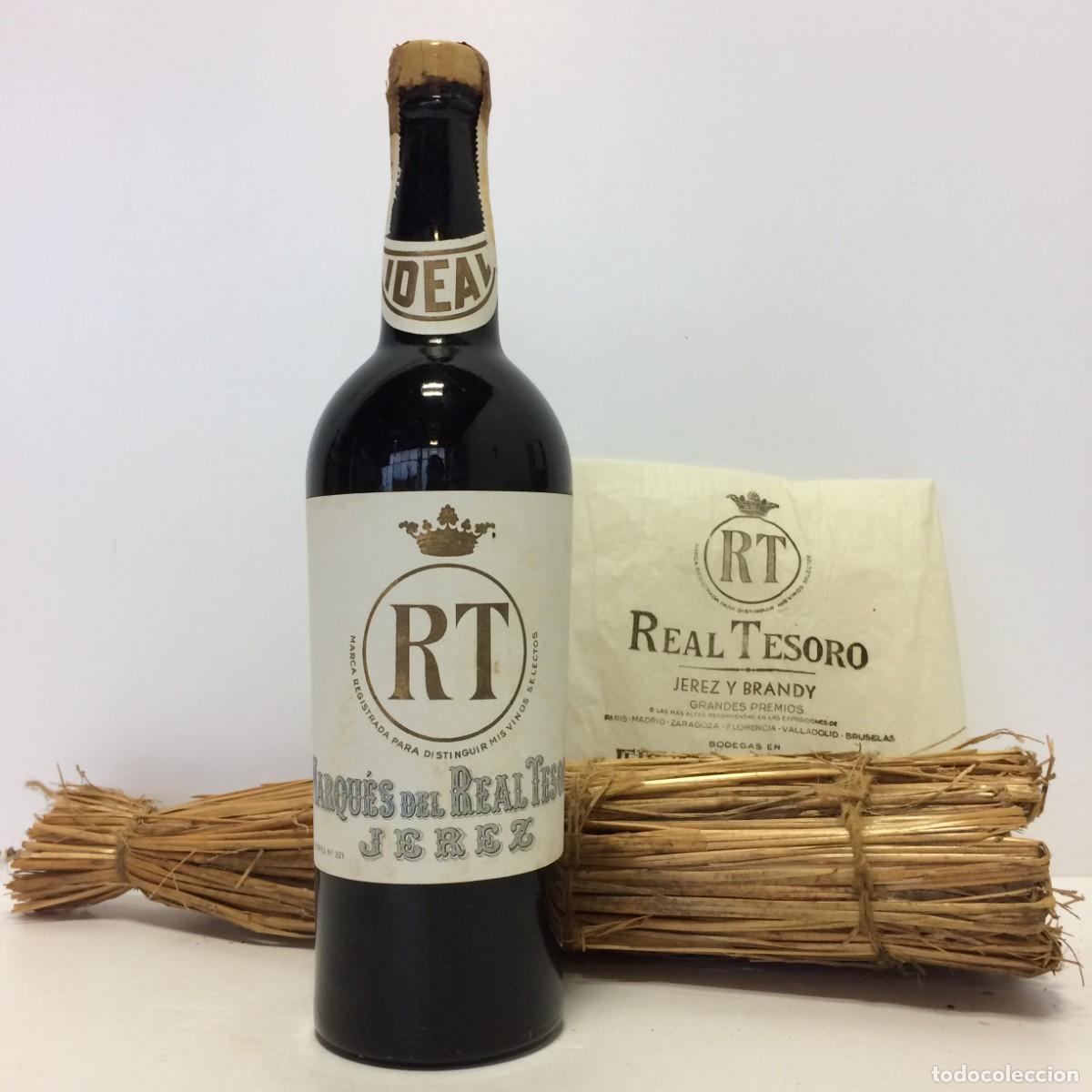 Coleccionismo de vinos y licores: Jerez: Fino Ideal, Marques del Real Tesoro, A&ntilde;os 50 (Jerez)