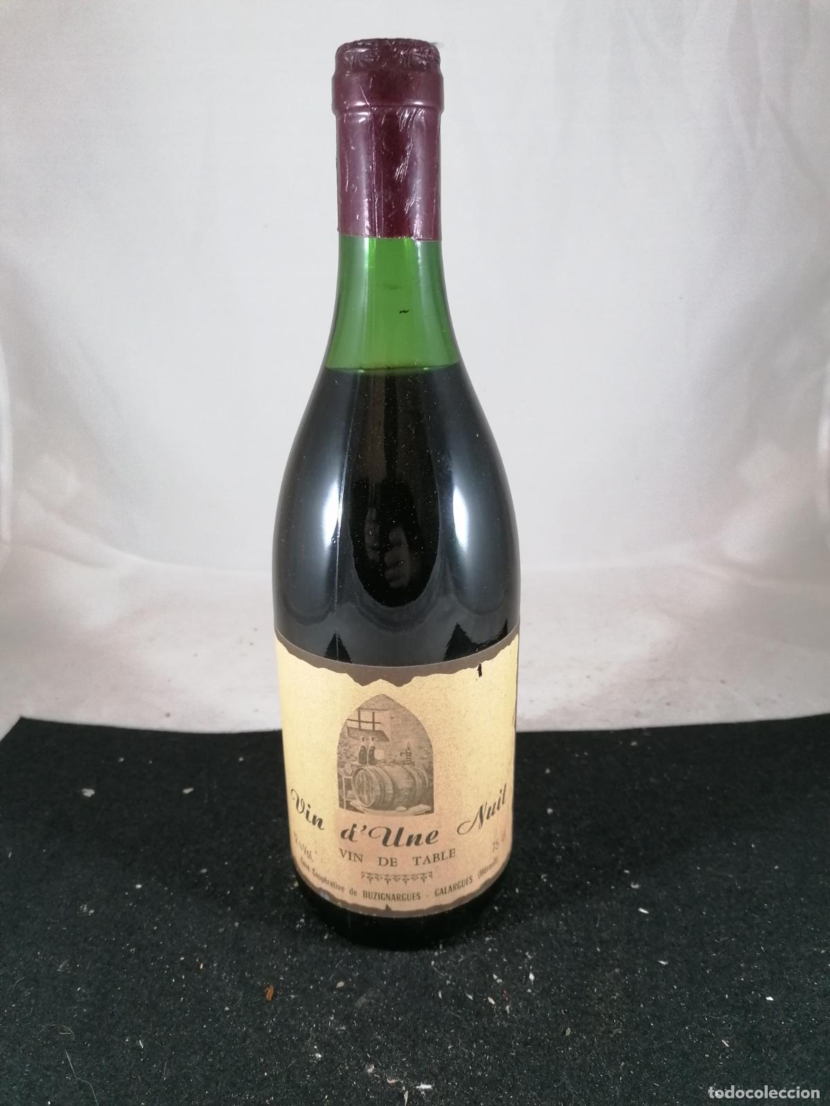 Sammlung von Weinen und Lik&ouml;ren: BOTELLA VINO DE MESA VIN D&acute;UNE NUIT BUZIGNARGUES GALARGUES HERAULT