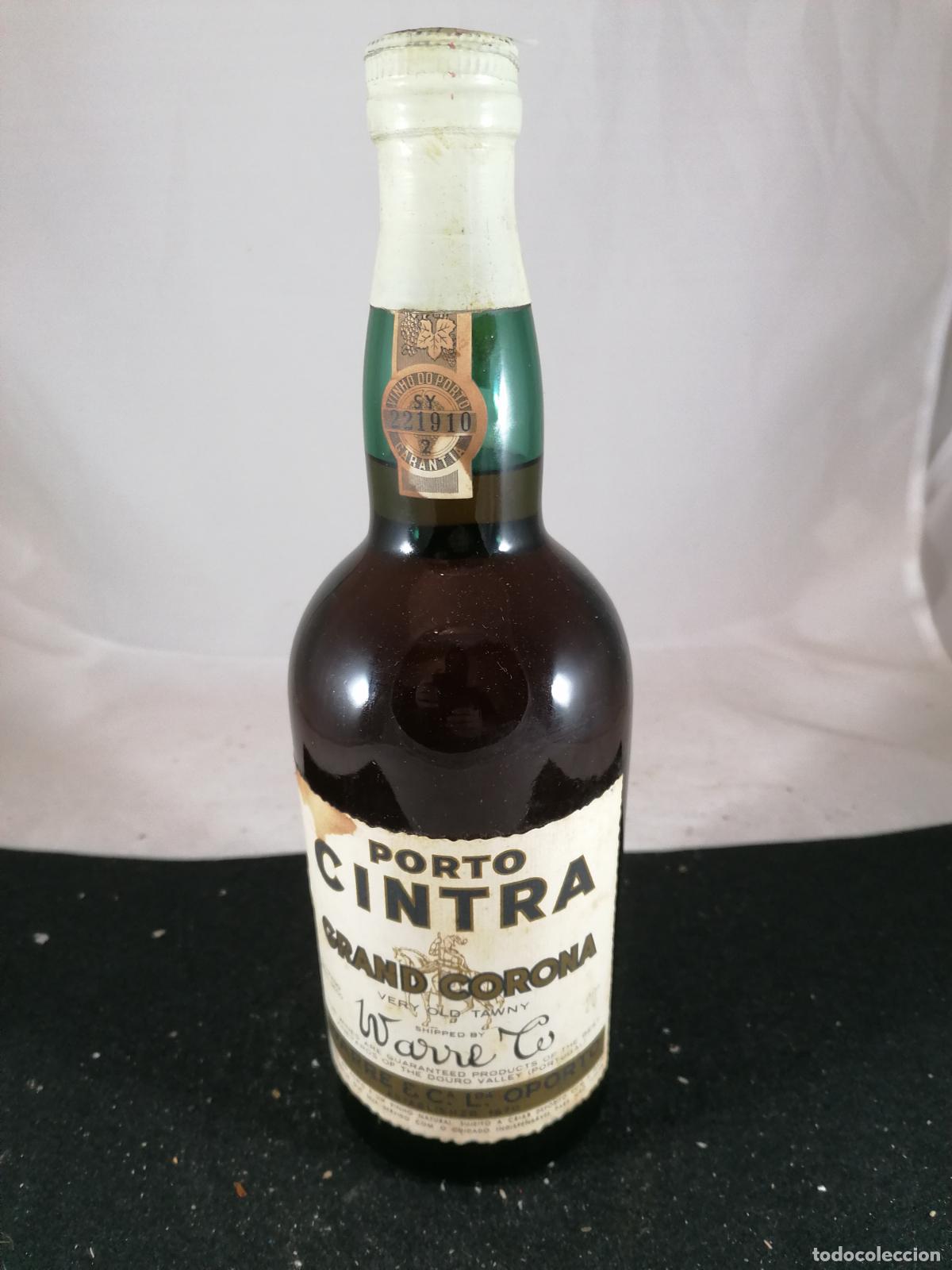 Collection of wines and liquors: BOTELLA VINO PORTO VERY OLD TAWNY CINTRA GRAND CORONA WARRE PORTO PORTUGAL
