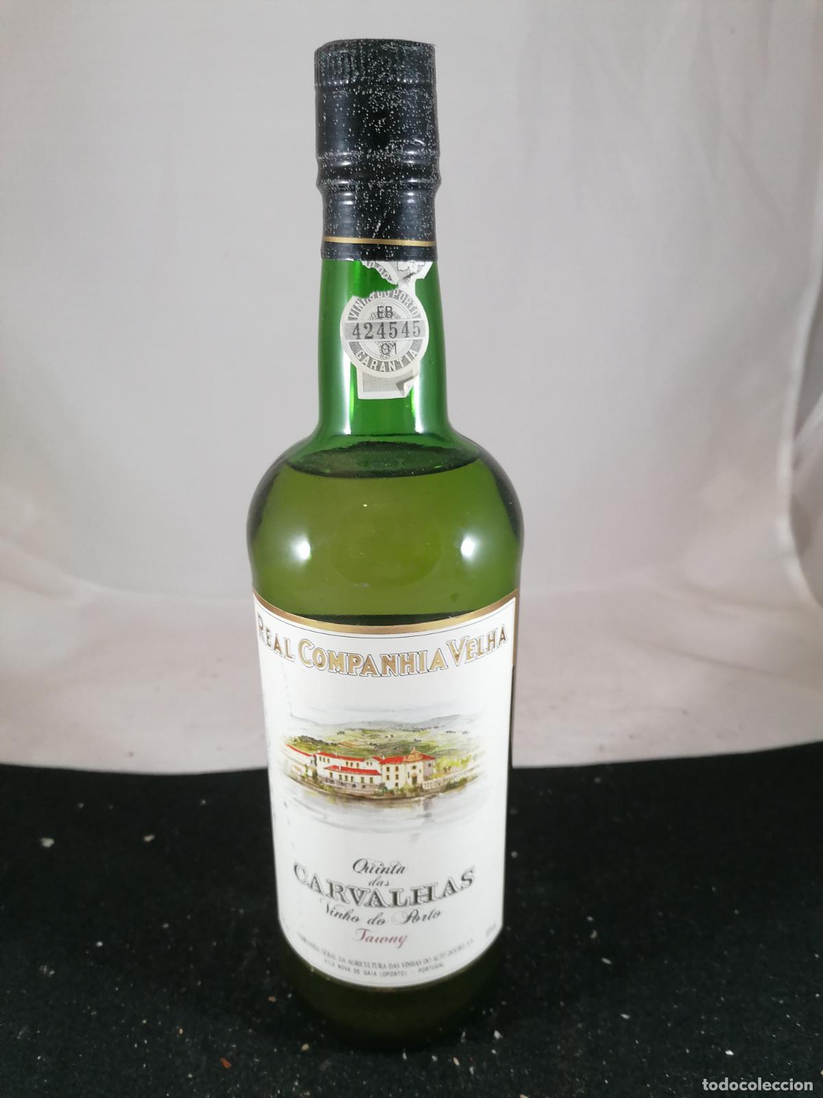 Collection of wines and liquors: BOTELLA VINO PORTO TAWNY QUINTA DAS CARVALHAS REAL COMPANHIA VELHA PORTO PORTUGAL