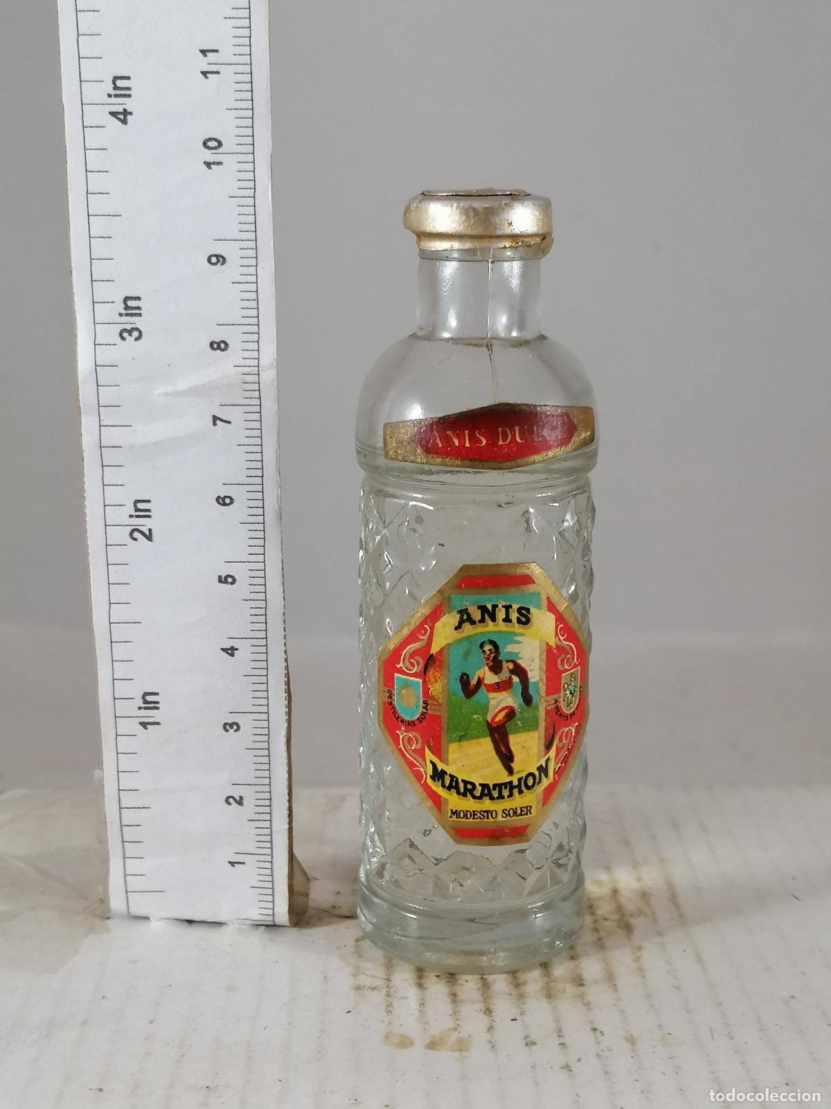 Colecionismo de vinhos e licores: BOTELLITA BOTELLIN ANIS DULCE MARATHON MODESTO SOLER ARENYS DE MUNT