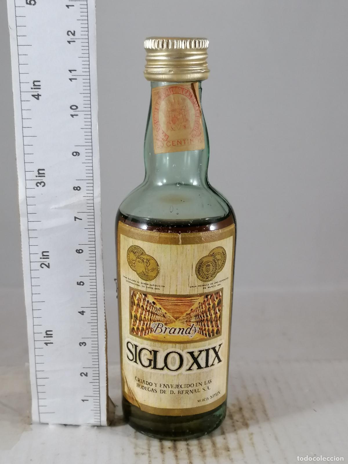 Coleccionismo de vinos y licores: BOTELLITA BOTELLIN BRANDY SIGLO XIX DESTILERIAS BERNAL MURCIA