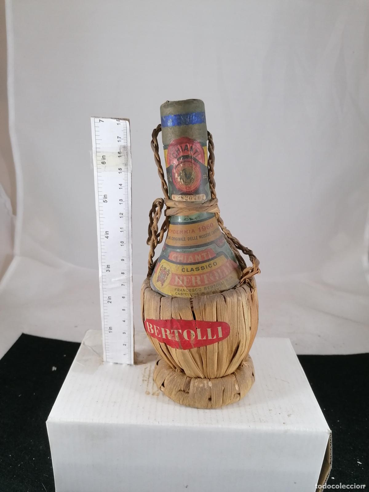 Collectionnisme de vins et liqueurs: BOTELLITA BOTELLIN CHIANTI BERTOLLI 1960 FRANCESCO BERTOLLI