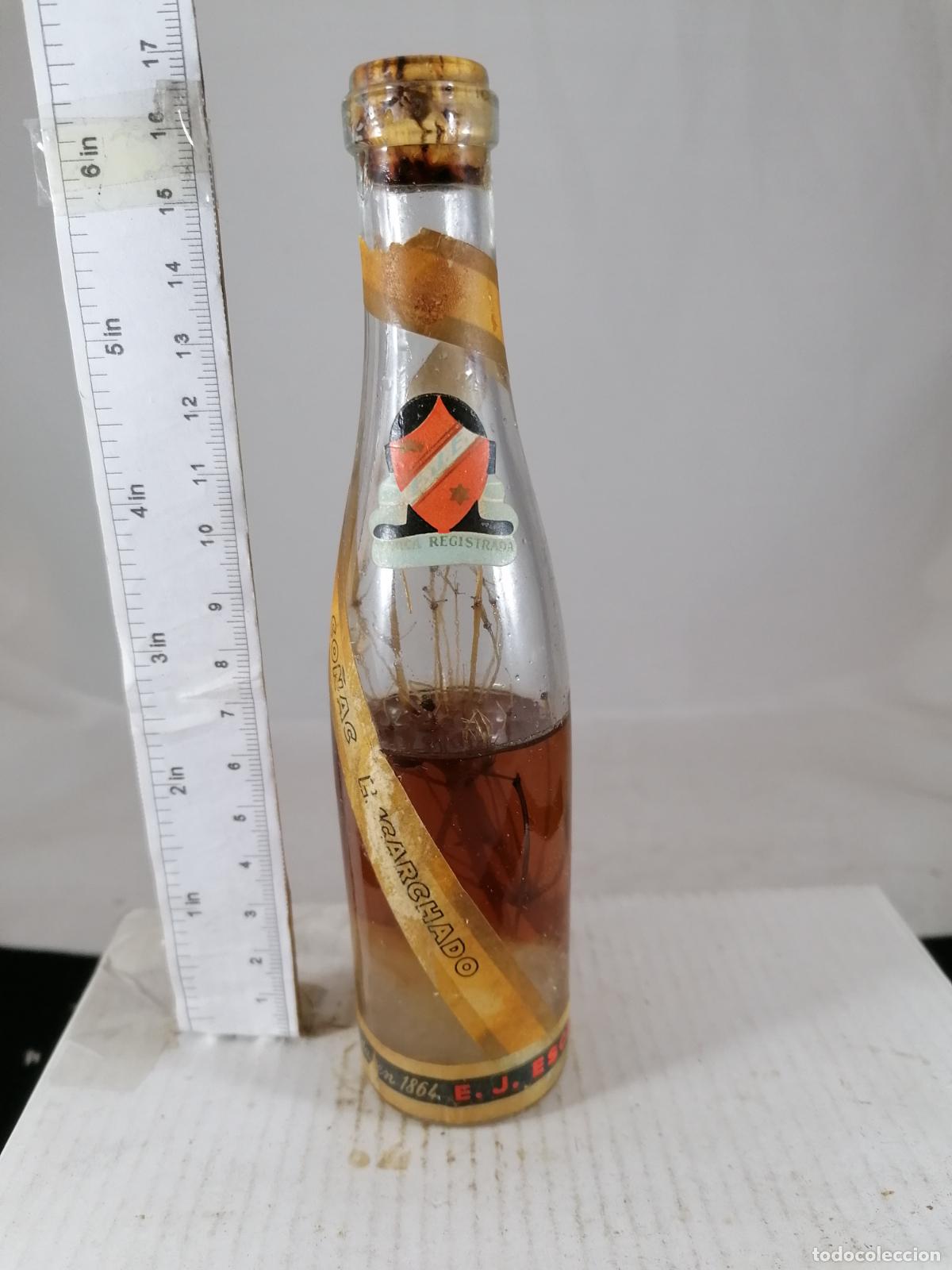 Colecionismo de vinhos e licores: BOTELLITA BOTELLIN CO&Ntilde;AC ESCARCHADO E.J. ESCAT S.A. BARCELONA