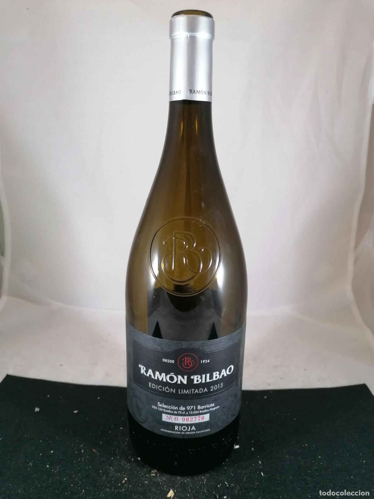 Collection of wines and liquors: BOTELLA BOTELLON TINTO CRIANZA RAMON BILBAO EDICION LIMITADA 2015 RIOJA 1.5 LITROS VACIA
