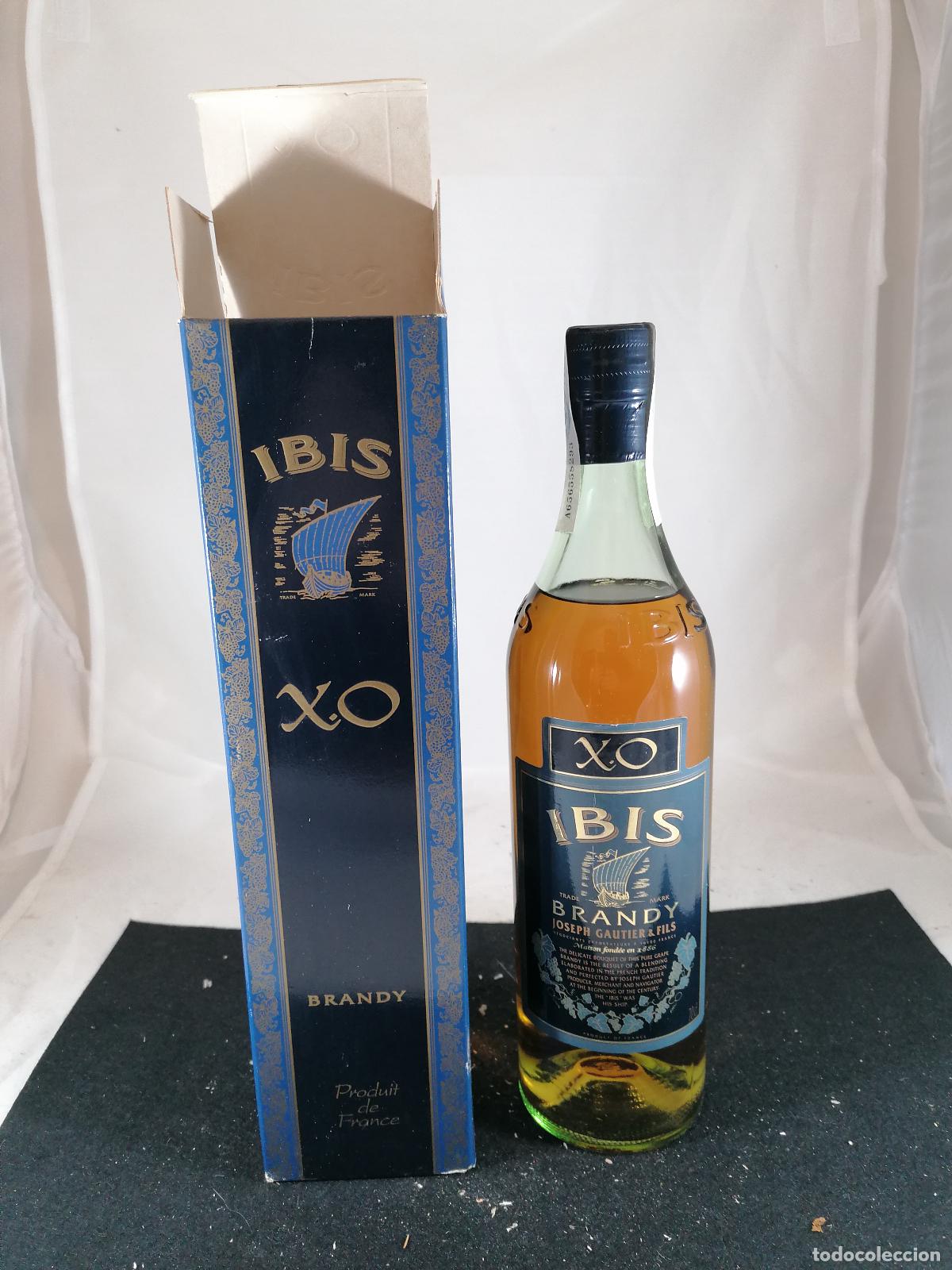 Collection of wines and liquors: BOTELLA BRANDY IBIS XO JOSEPH GAUTIERS FRANCE + CAJA 0.7L 40%