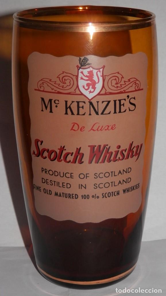 Coleccionismo de vinos y licores: ANTIGUO VASO DEL WHISKY MC. KENZIE'S