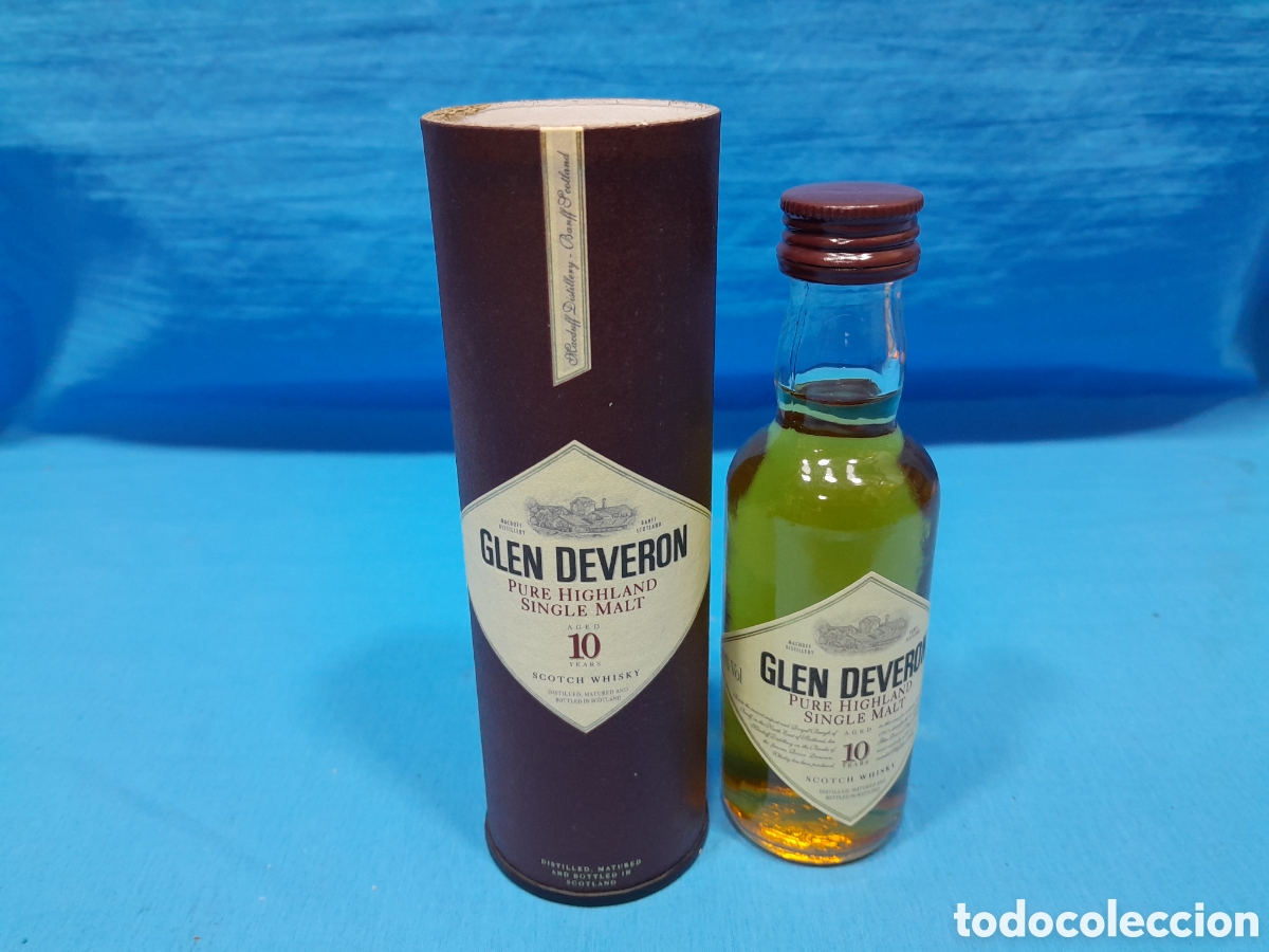 Coleccionismo de vinos y licores: BOTELL&Iacute;N CON ESTUCHE - GLEN DEVERSON, 10 A&Ntilde;OS - SCOTH WHISKY, 5 CL