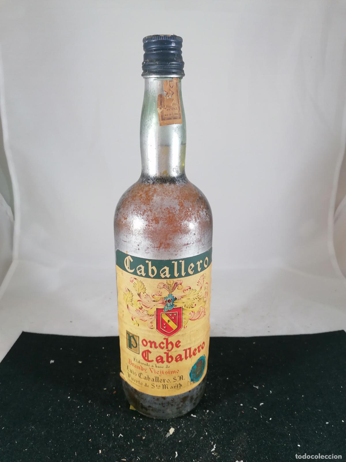 Collection of wines and liquors: BOTELLA PONCHE CABALLERO CO&Ntilde;AC VIEJISIMO PUERTO DE SANTA MARIA