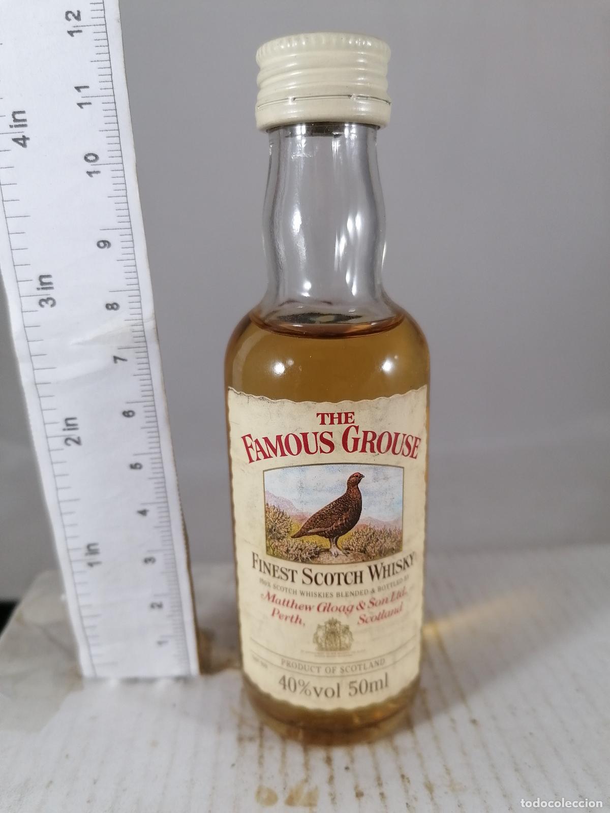 Coleccionismo de vinos y licores: BOTELLITA BOTELLIN THE FAMOUS GROUSE FINEST SCOTCH WHISKY PERTH SCOTLAND