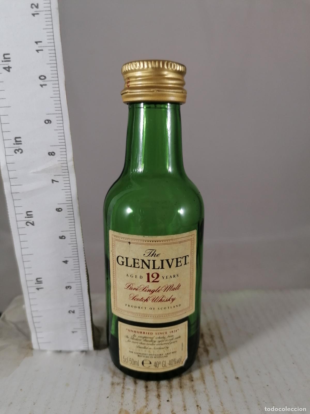 Coleccionismo de vinos y licores: BOTELLITA BOTELLIN THE GLENLIVET 12 YEARS SINGLE MALT SCOTCH WHISKY