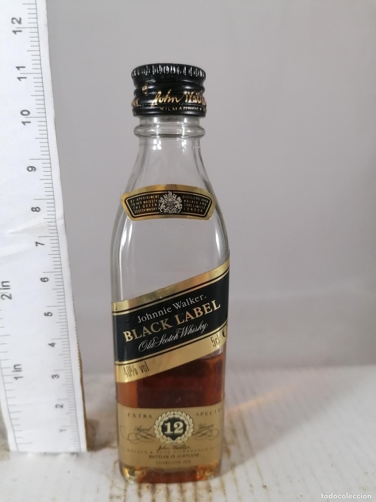 Coleccionismo de vinos y licores: BOTELLITA BOTELLIN WHISKY JOHNNIE WALKER BLACK LABEL EXTRA SPECIAL 12 KILMARNOCK