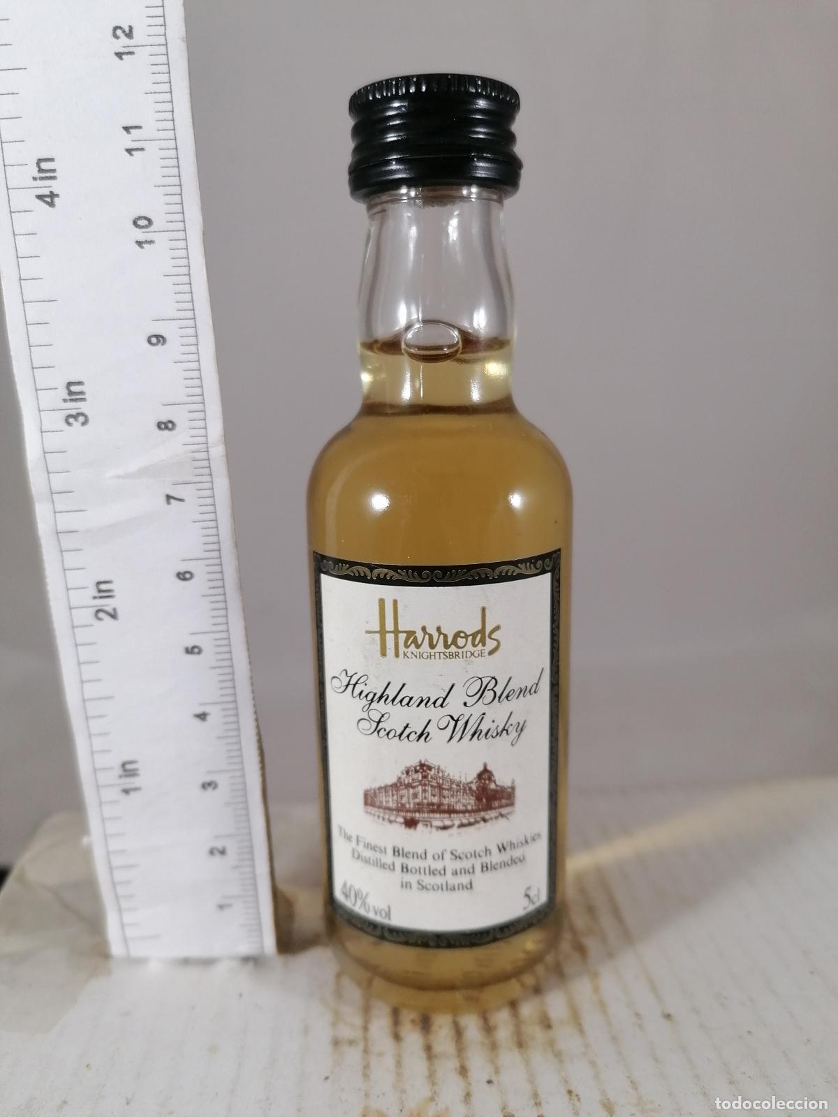 Coleccionismo de vinos y licores: BOTELLITA BOTELLIN WHISKY HARRODS KNIGHTSBRIDGE HIGHLAND BLEND SCOTCH