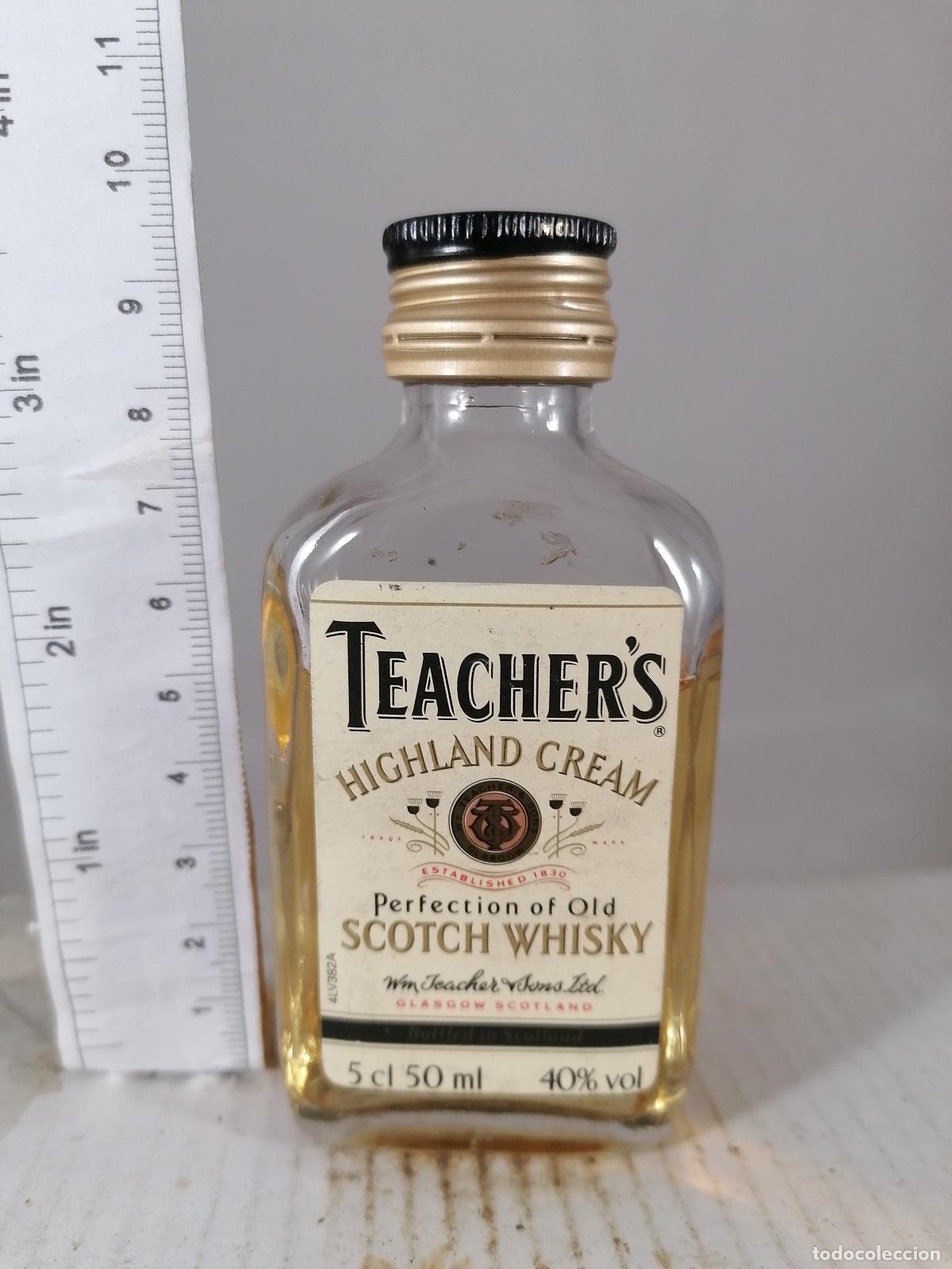 Coleccionismo de vinos y licores: BOTELLITA BOTELLIN WHISKY TEACHER&acute;S HIGHLAND CREAM PERFECTION OF OLD GLASGOW